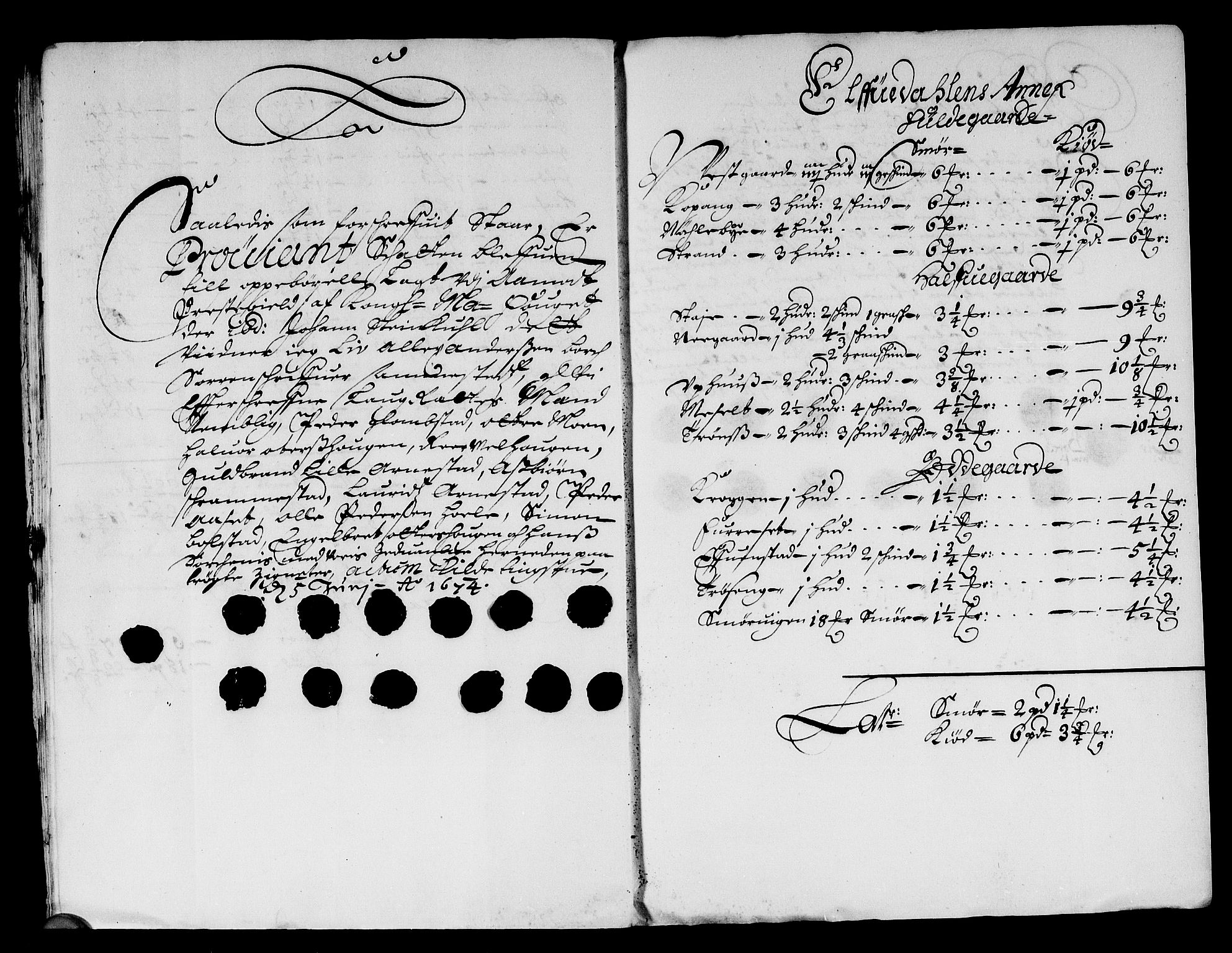 Rentekammeret inntil 1814, Reviderte regnskaper, Stiftamtstueregnskaper, Landkommissariatet på Akershus og Akershus stiftamt, AV/RA-EA-5869/R/Rb/L0102: Akershus stiftamt, 1674