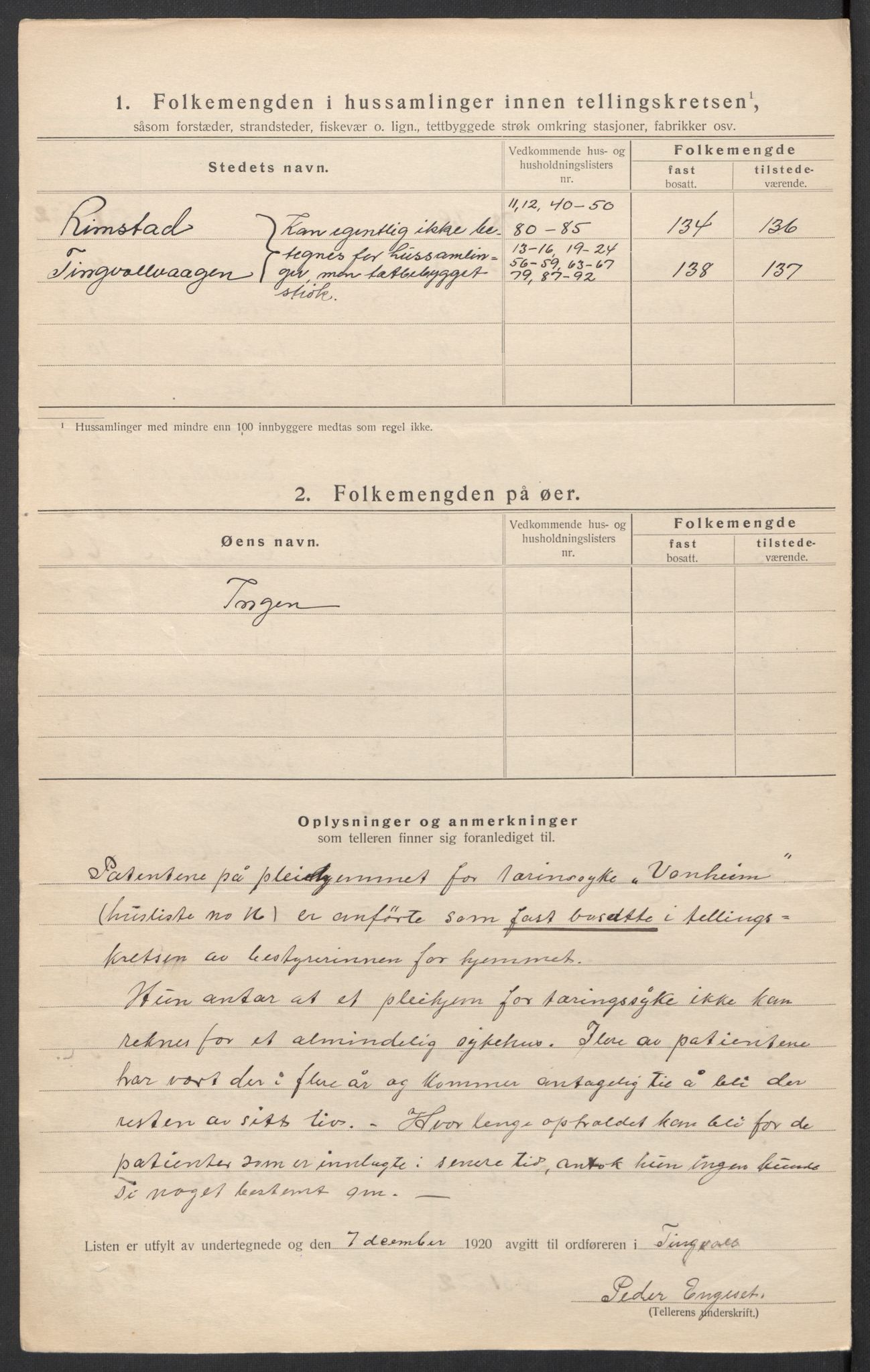 SAT, Folketelling 1920 for 1560 Tingvoll herred, 1920, s. 32