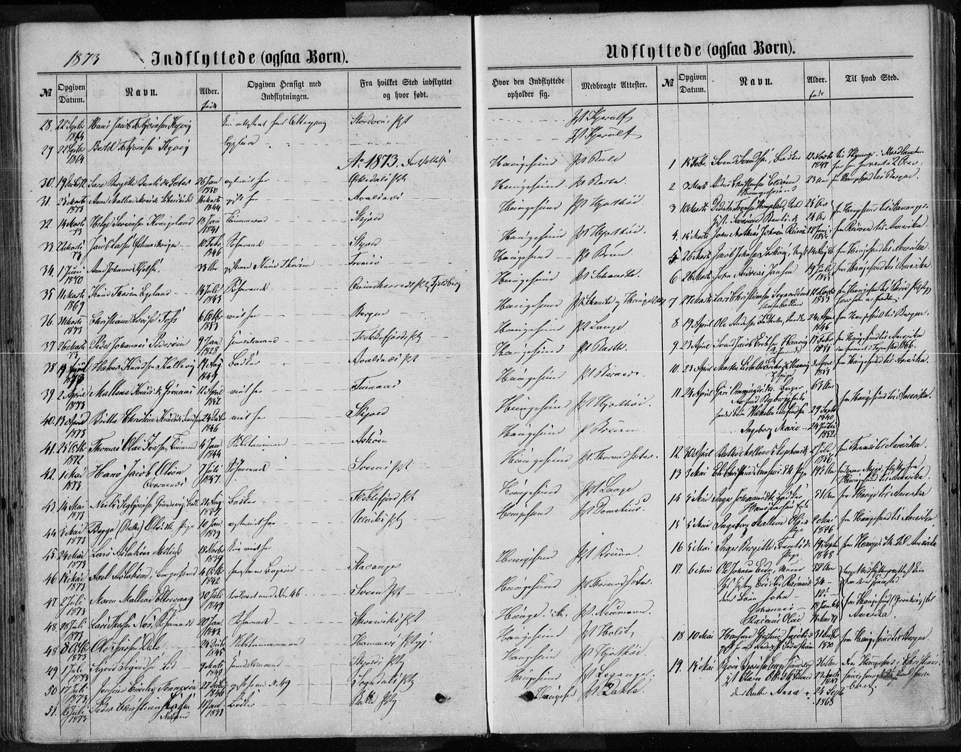 Torvastad sokneprestkontor, AV/SAST-A -101857/H/Ha/Haa/L0013: Ministerialbok nr. A 12.2, 1867-1877