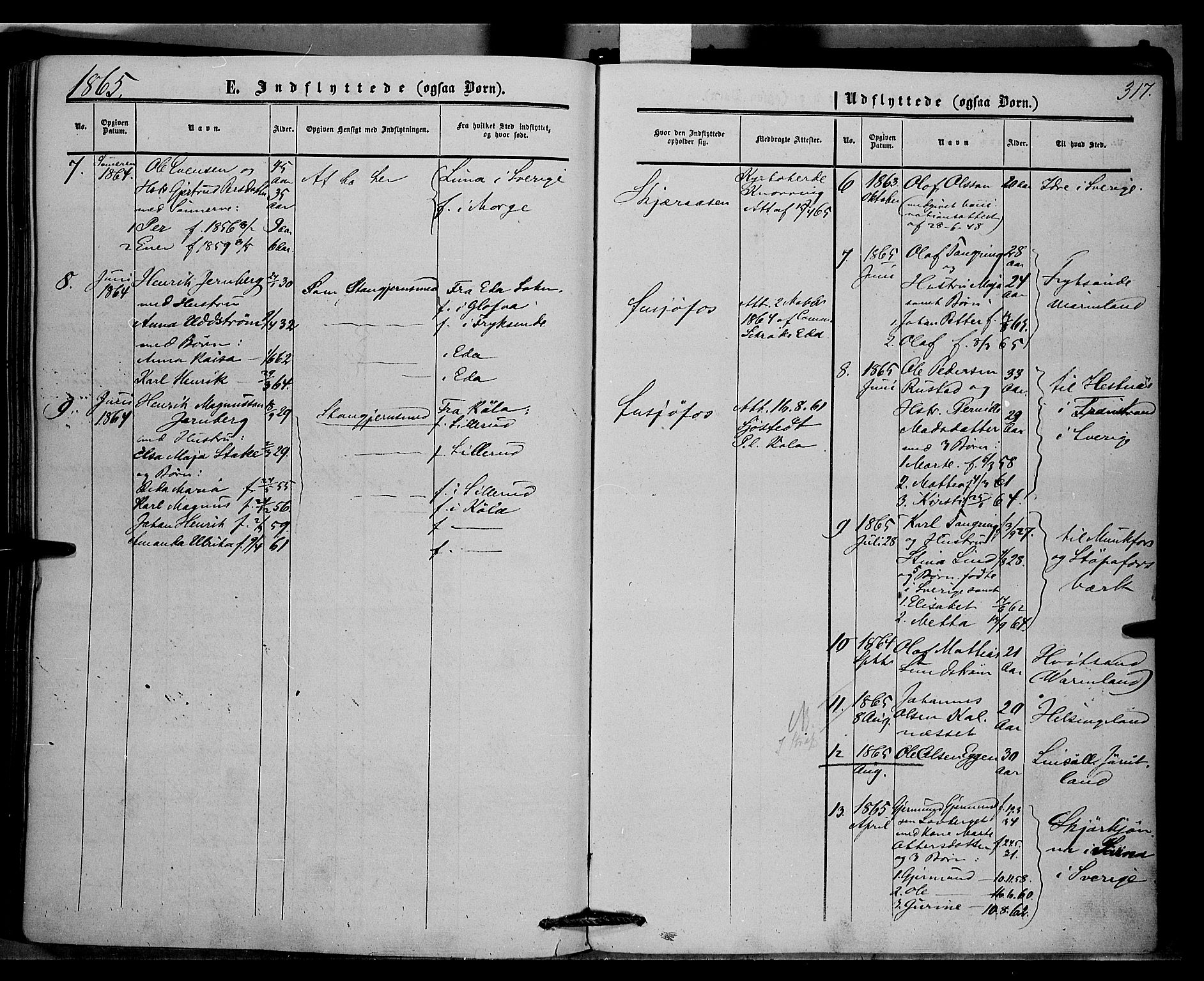 Trysil prestekontor, SAH/PREST-046/H/Ha/Haa/L0005: Ministerialbok nr. 5, 1851-1865, s. 317