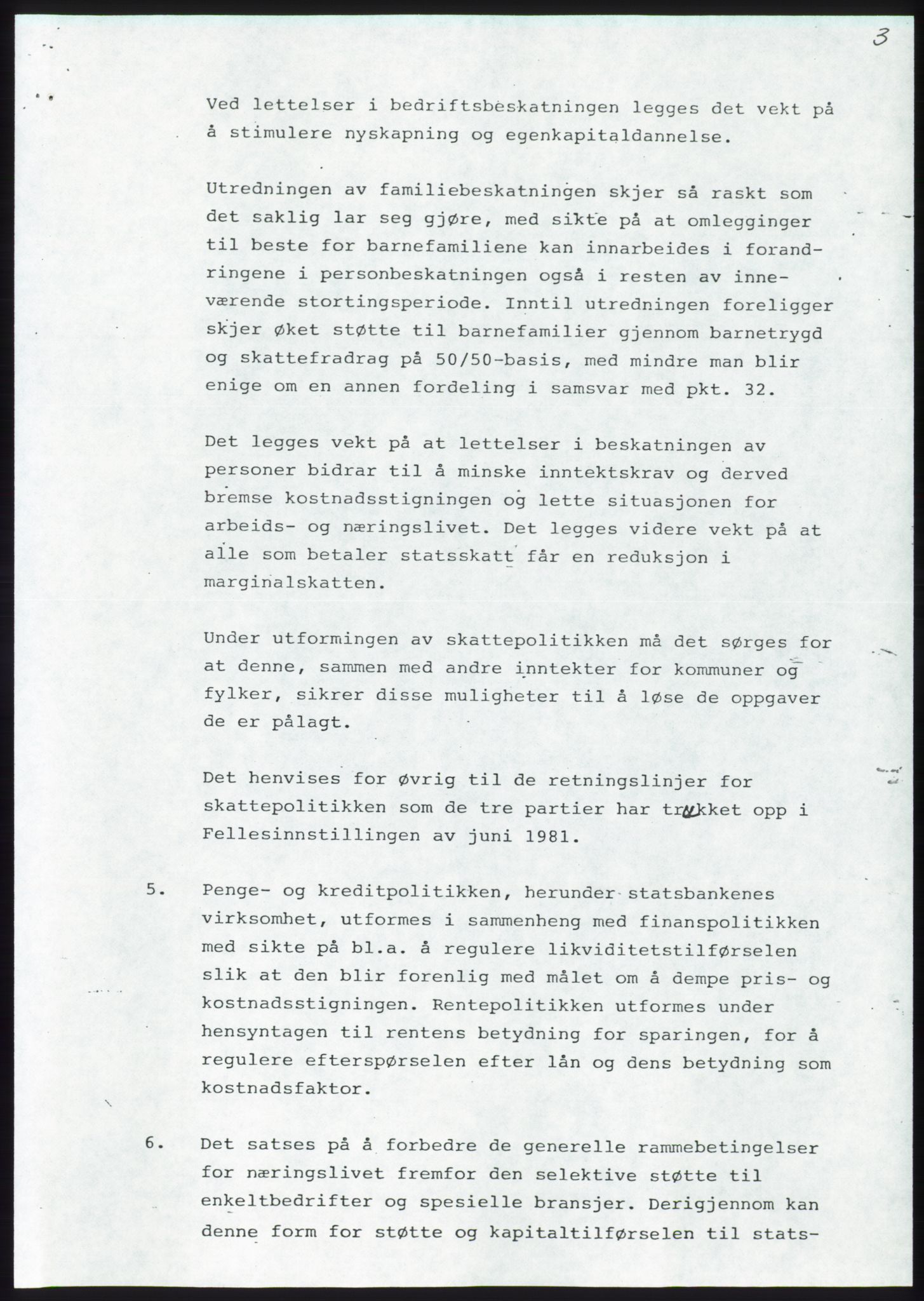 Forhandlingsmøtene 1983 mellom Høyre, KrF og Senterpartiet om dannelse av regjering, AV/RA-PA-0696/A/L0001: Forhandlingsprotokoll, 1983, s. 12