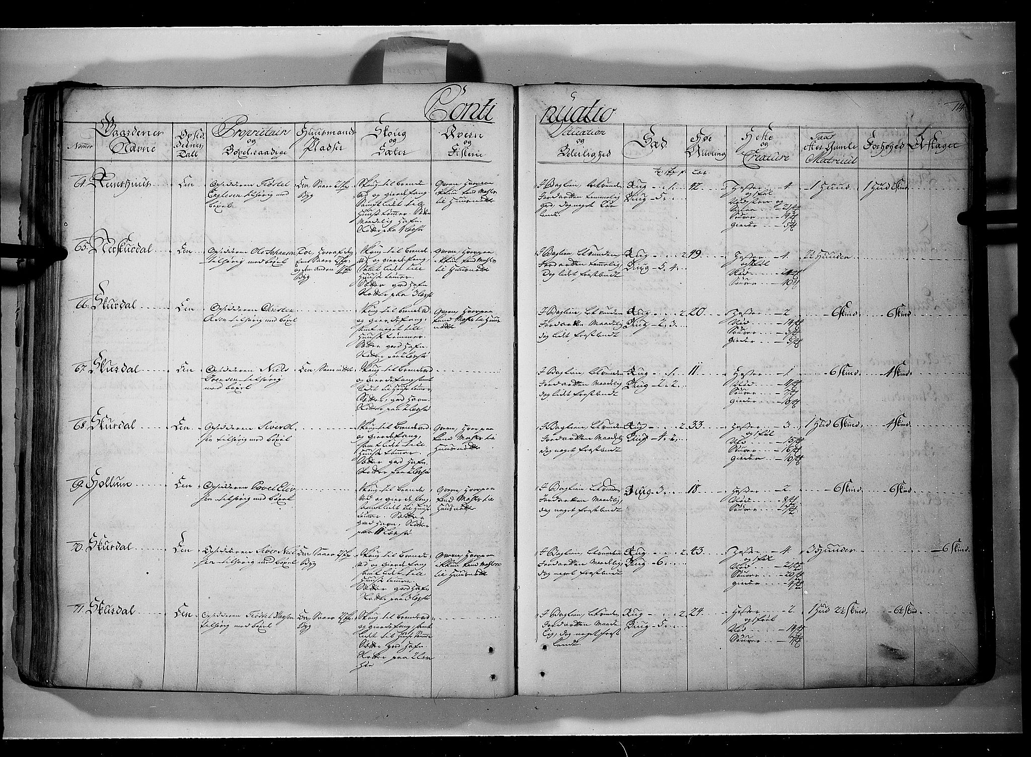 Rentekammeret inntil 1814, Realistisk ordnet avdeling, AV/RA-EA-4070/N/Nb/Nbf/L0107: Gudbrandsdalen eksaminasjonsprotokoll, 1723, s. 113b-114a