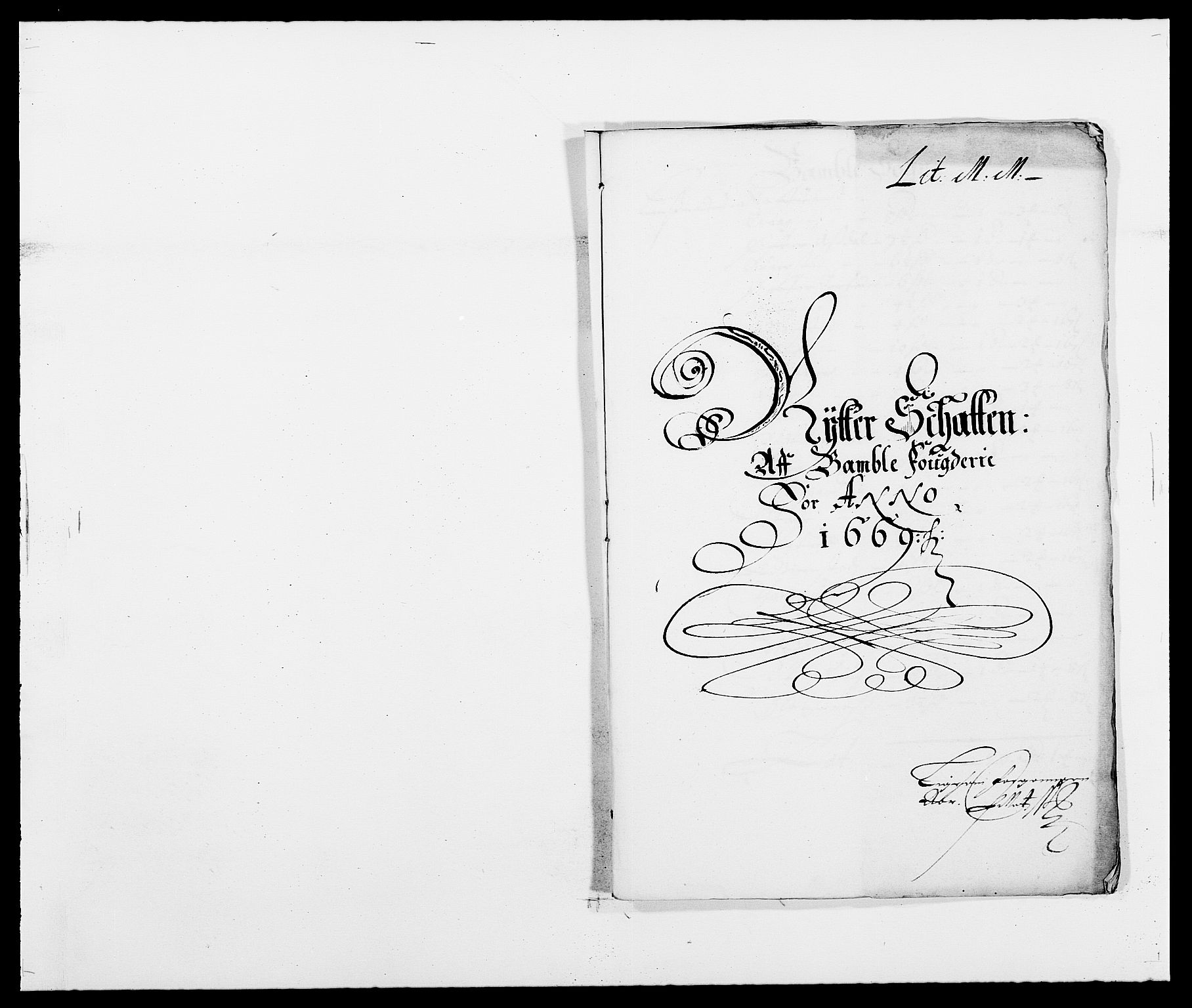 Rentekammeret inntil 1814, Reviderte regnskaper, Fogderegnskap, AV/RA-EA-4092/R34/L2040: Fogderegnskap Bamble, 1662-1669, s. 160