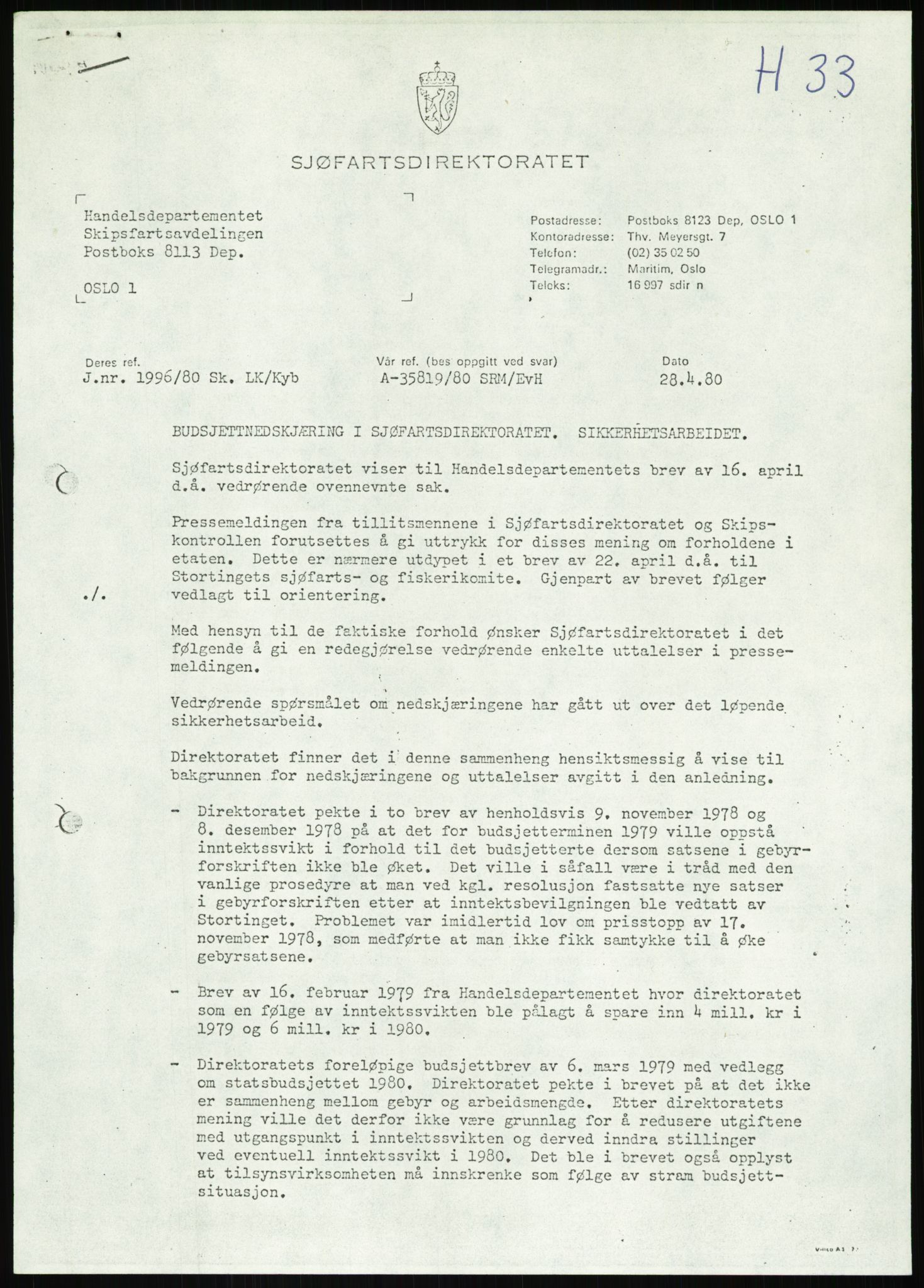 Justisdepartementet, Granskningskommisjonen ved Alexander Kielland-ulykken 27.3.1980, RA/S-1165/D/L0013: H Sjøfartsdirektoratet og Skipskontrollen (H25-H43, H45, H47-H48, H50, H52)/I Det norske Veritas (I34, I41, I47), 1980-1981, s. 90