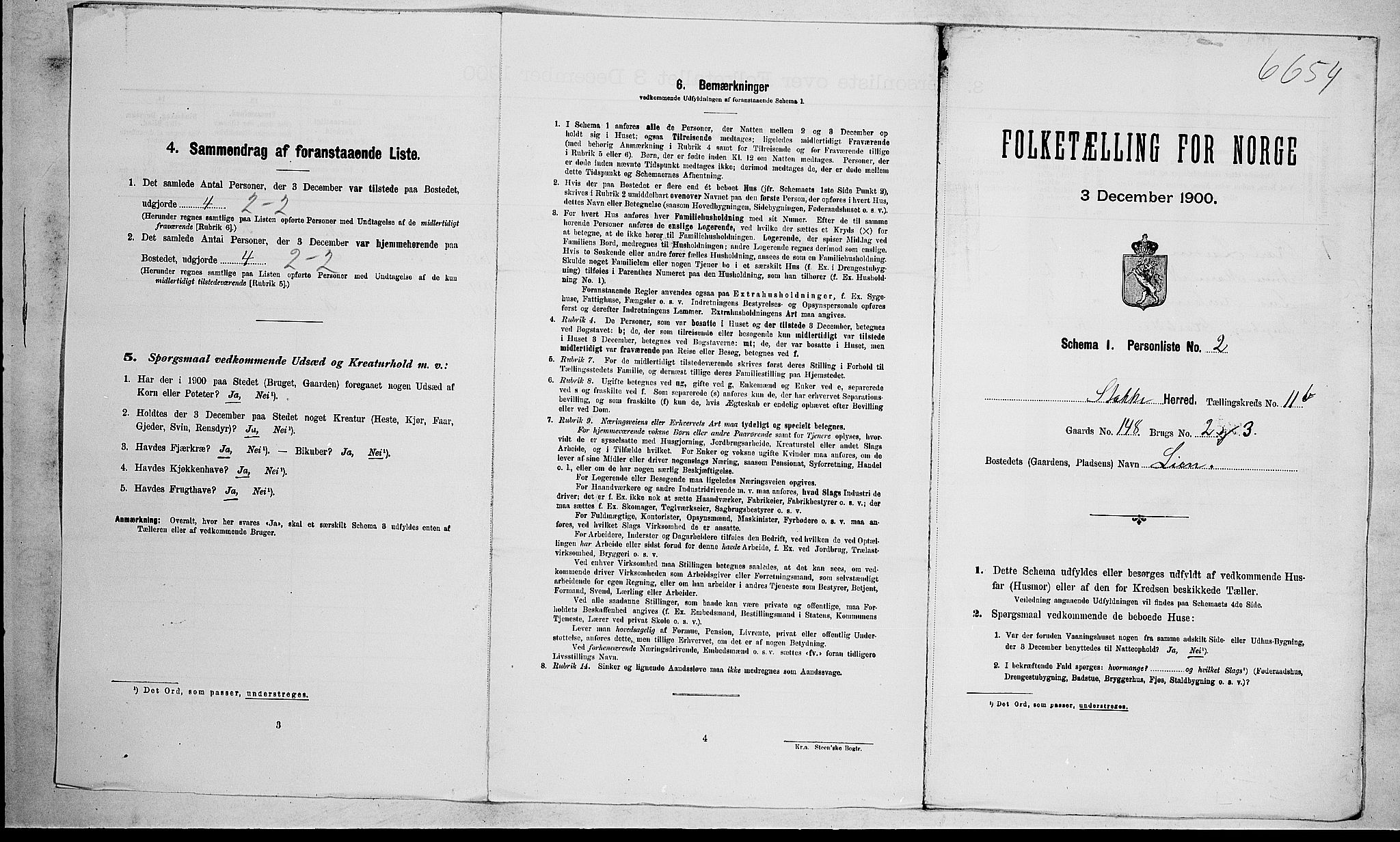 RA, Folketelling 1900 for 0720 Stokke herred, 1900, s. 1849