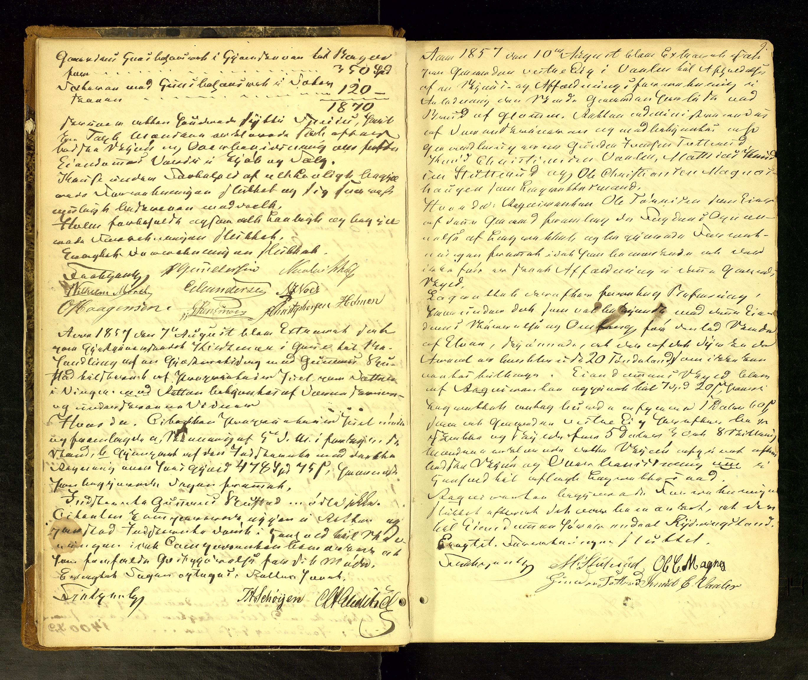 Solør tingrett, AV/SAH-TING-008/G/Gc/Gcb/L0002: Ekstrarettsprotokoll for åstedssaker, 1857-1870, s. 9