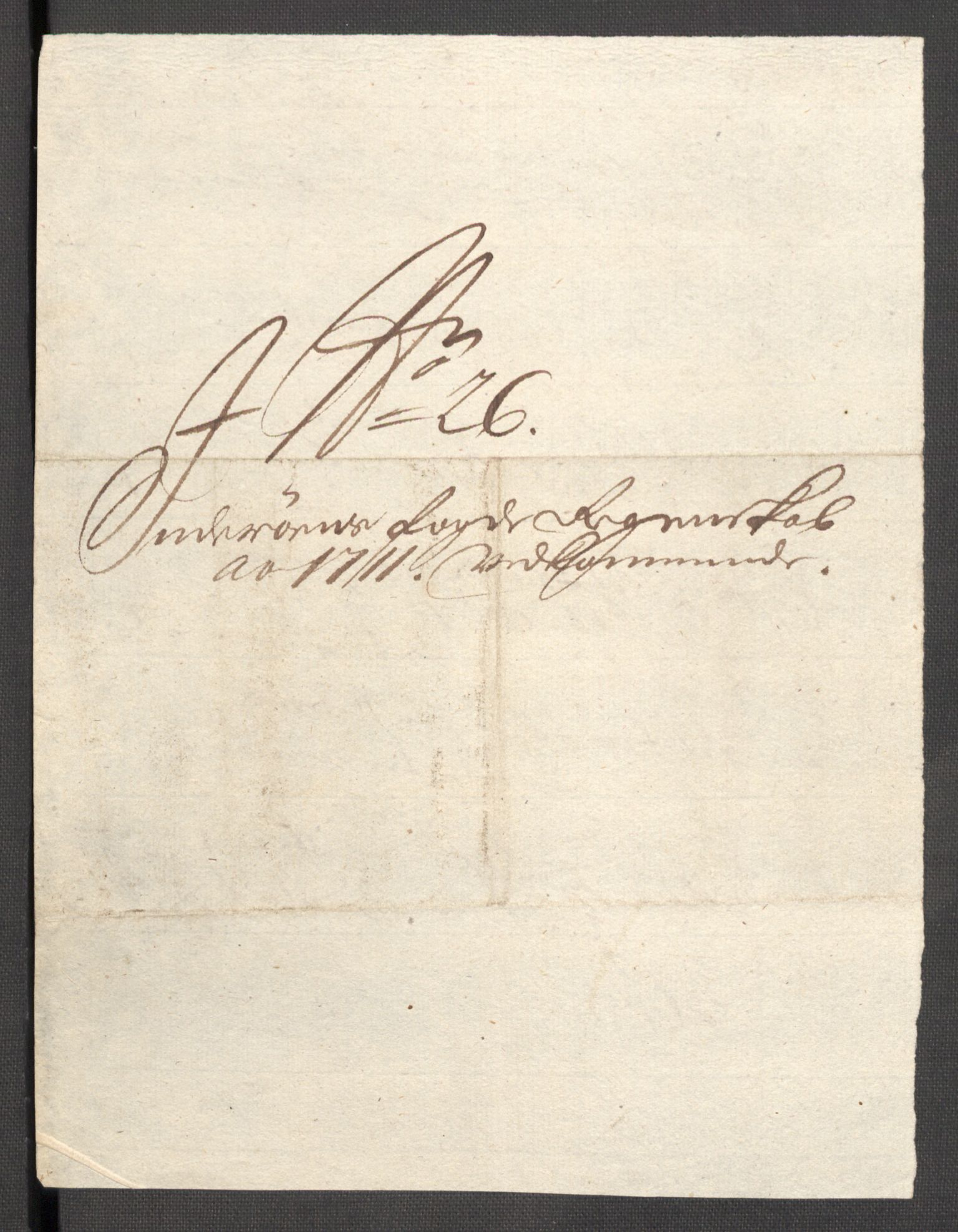 Rentekammeret inntil 1814, Reviderte regnskaper, Fogderegnskap, AV/RA-EA-4092/R63/L4319: Fogderegnskap Inderøy, 1711, s. 290
