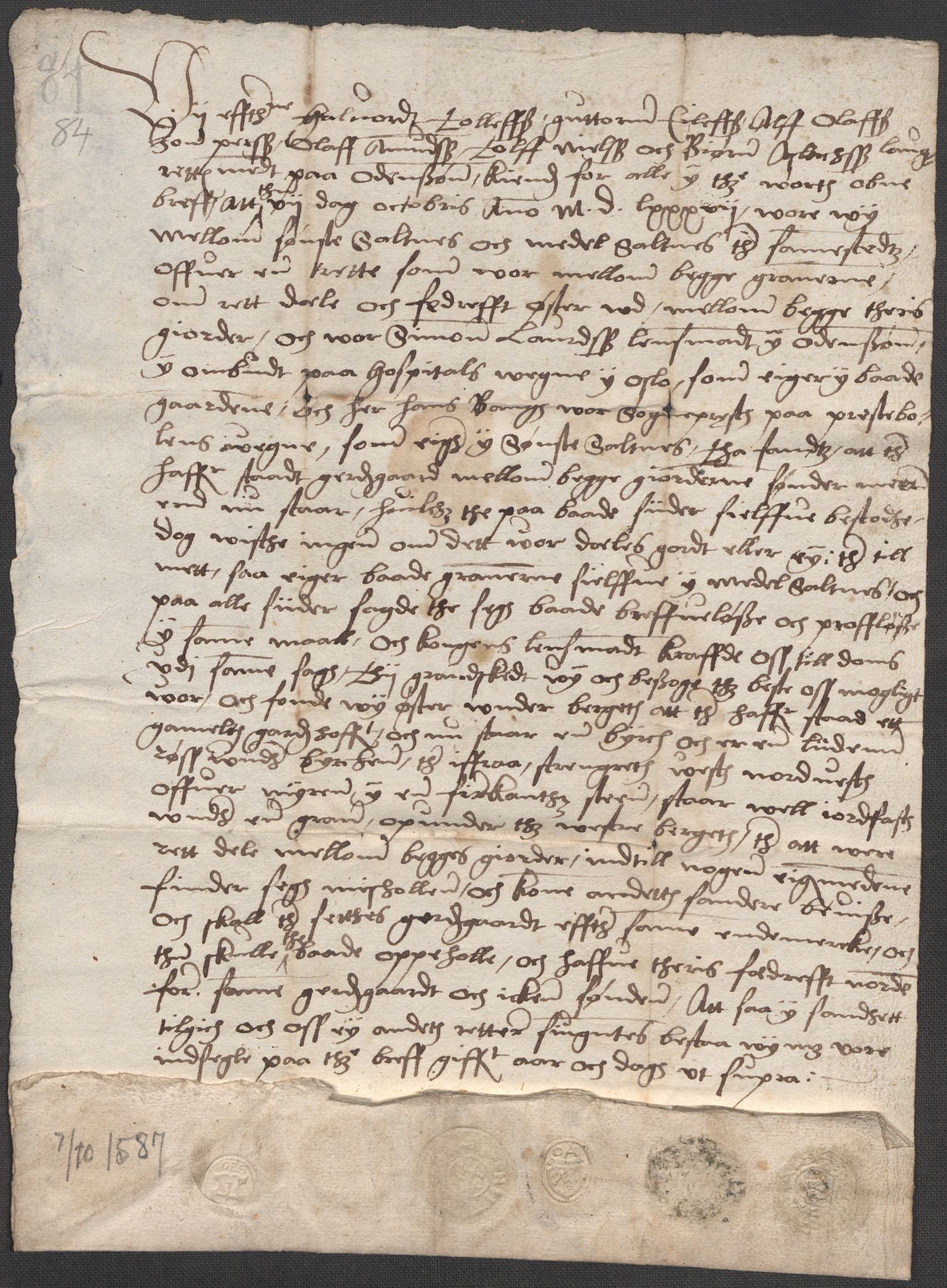 Riksarkivets diplomsamling, AV/RA-EA-5965/F15/L0002: Prestearkiv - Østfold, 1572-1683, s. 151