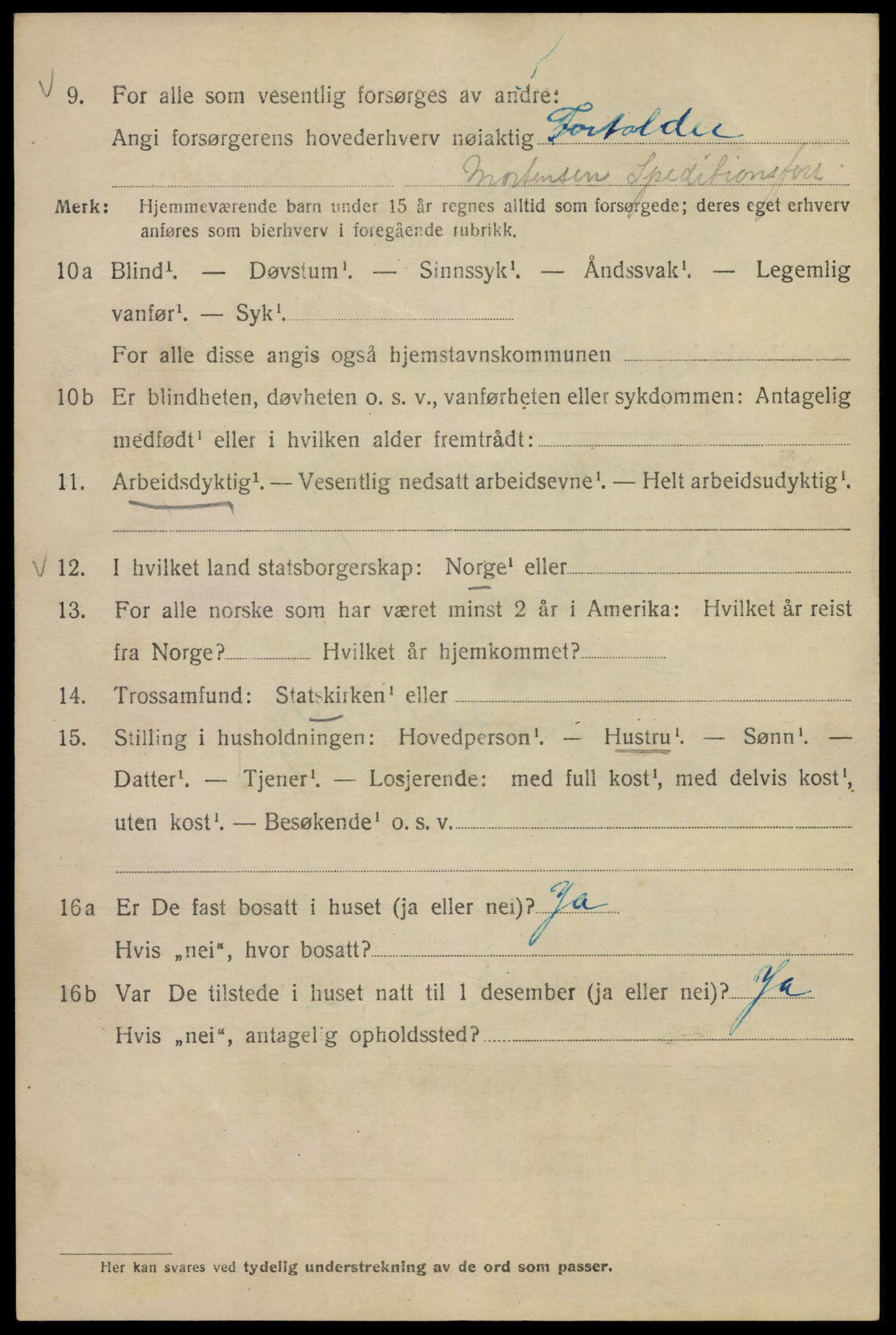 SAO, Folketelling 1920 for 0301 Kristiania kjøpstad, 1920, s. 528022