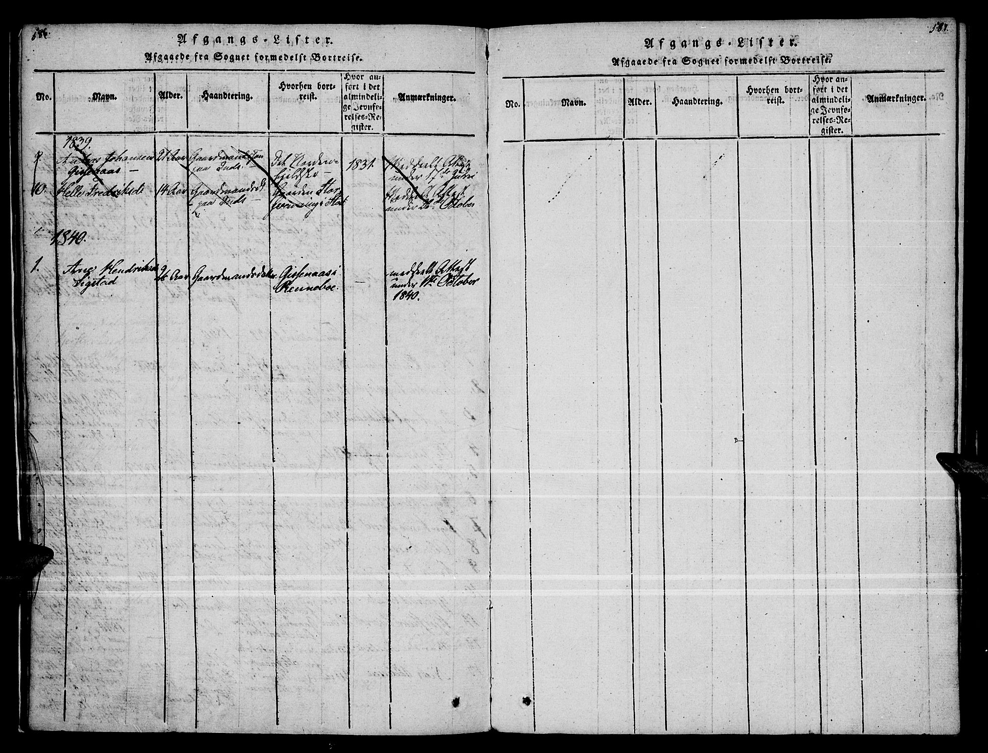 Kvikne prestekontor, SAH/PREST-064/H/Ha/Haa/L0004: Ministerialbok nr. 4, 1815-1840, s. 586-587