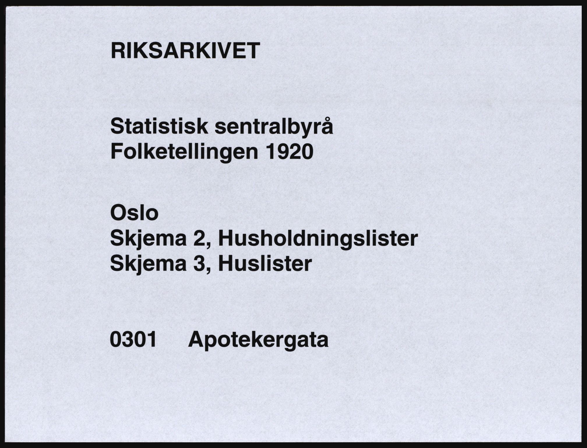 SAO, Folketelling 1920 for 0301 Kristiania kjøpstad, 1920, s. 1260