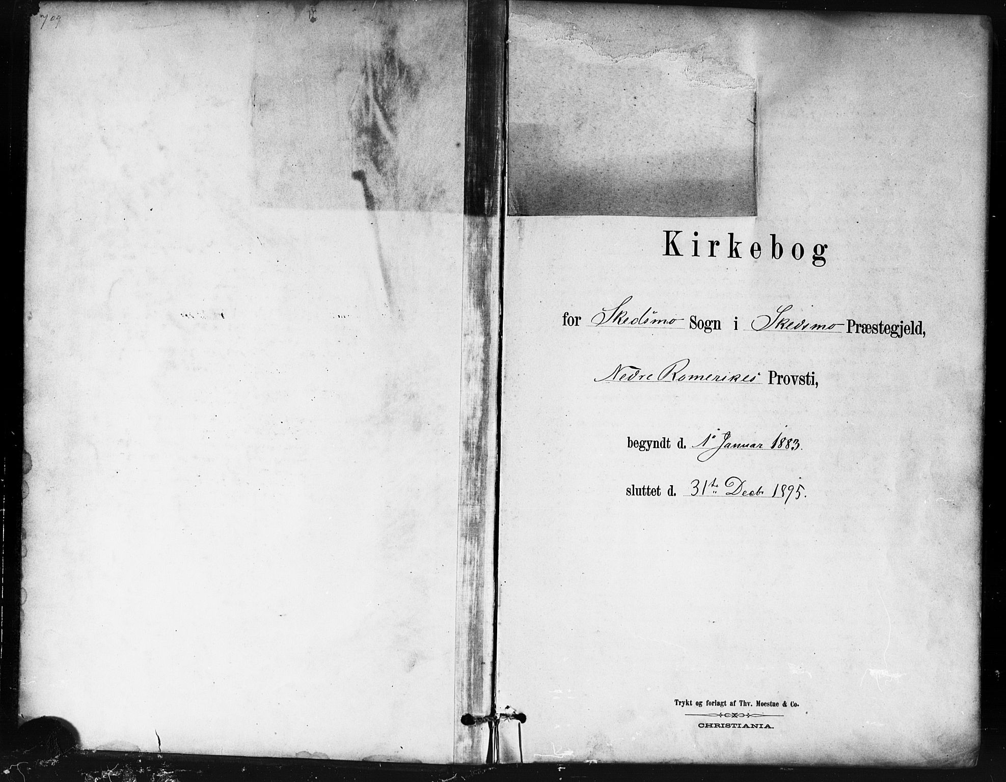 Skedsmo prestekontor Kirkebøker, SAO/A-10033a/G/Ga/L0004: Klokkerbok nr. I 4, 1883-1895