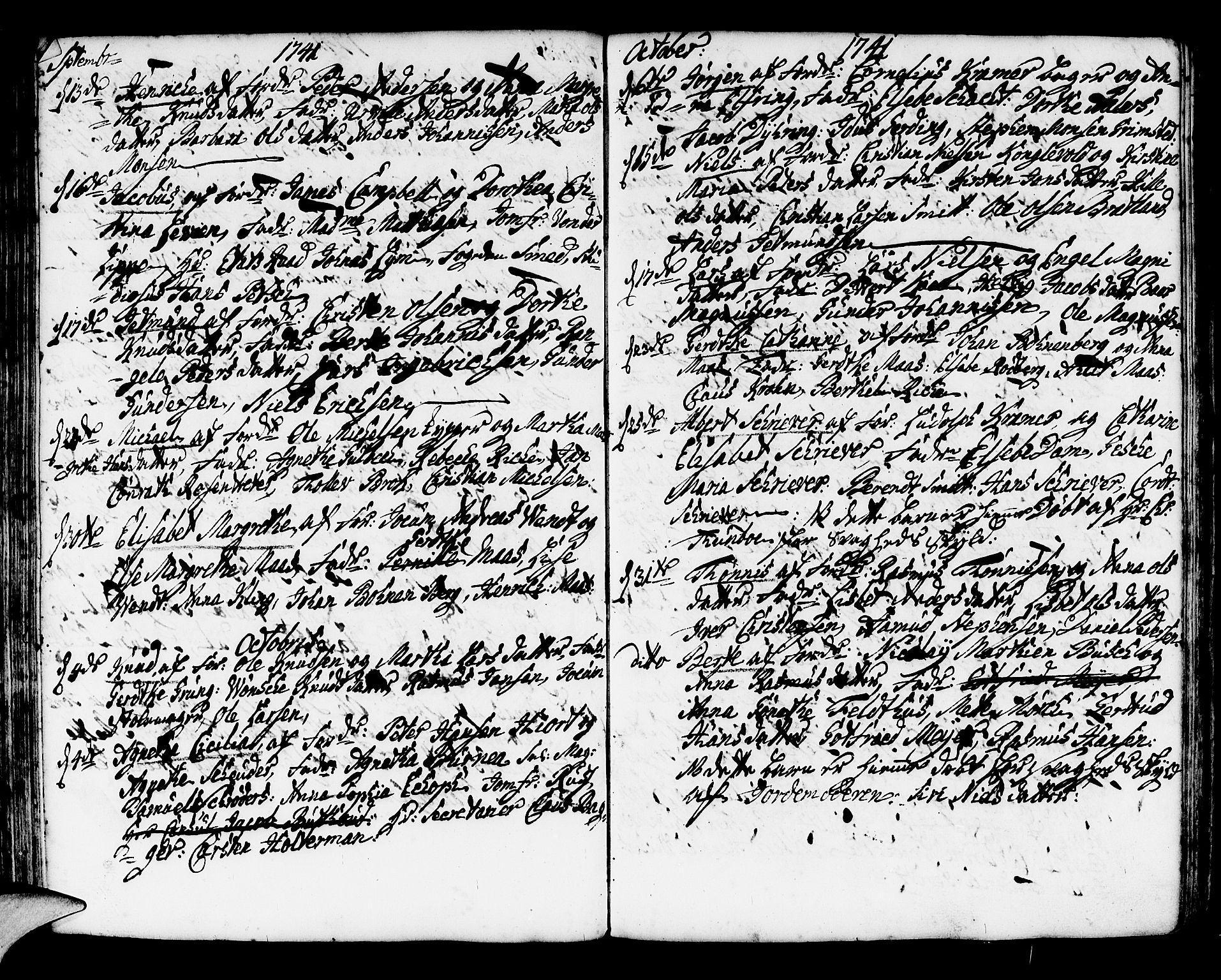 Korskirken sokneprestembete, SAB/A-76101/H/Haa/L0004: Ministerialbok nr. A 4, 1720-1750, s. 227