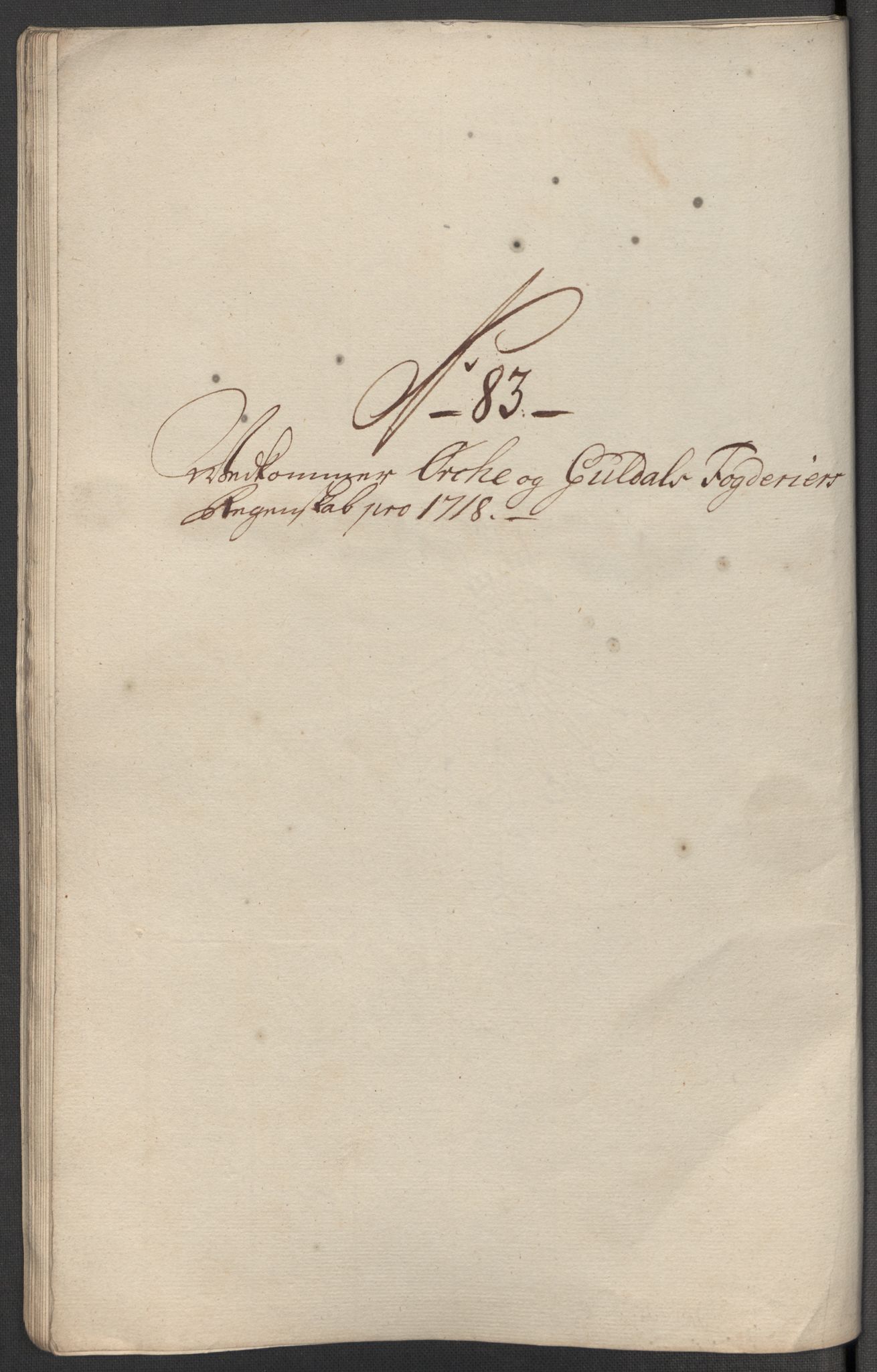 Rentekammeret inntil 1814, Reviderte regnskaper, Fogderegnskap, RA/EA-4092/R60/L3972: Fogderegnskap Orkdal og Gauldal, 1718, s. 198