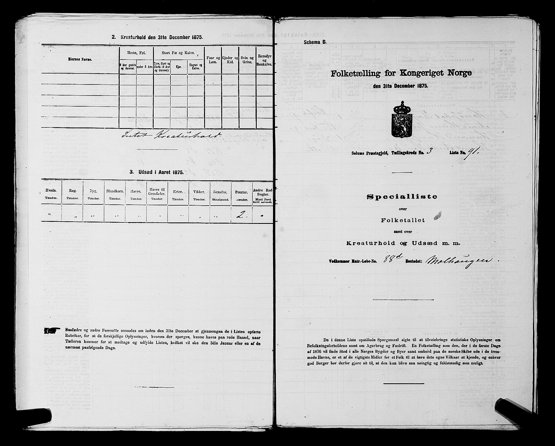 SAKO, Folketelling 1875 for 0818P Solum prestegjeld, 1875, s. 657