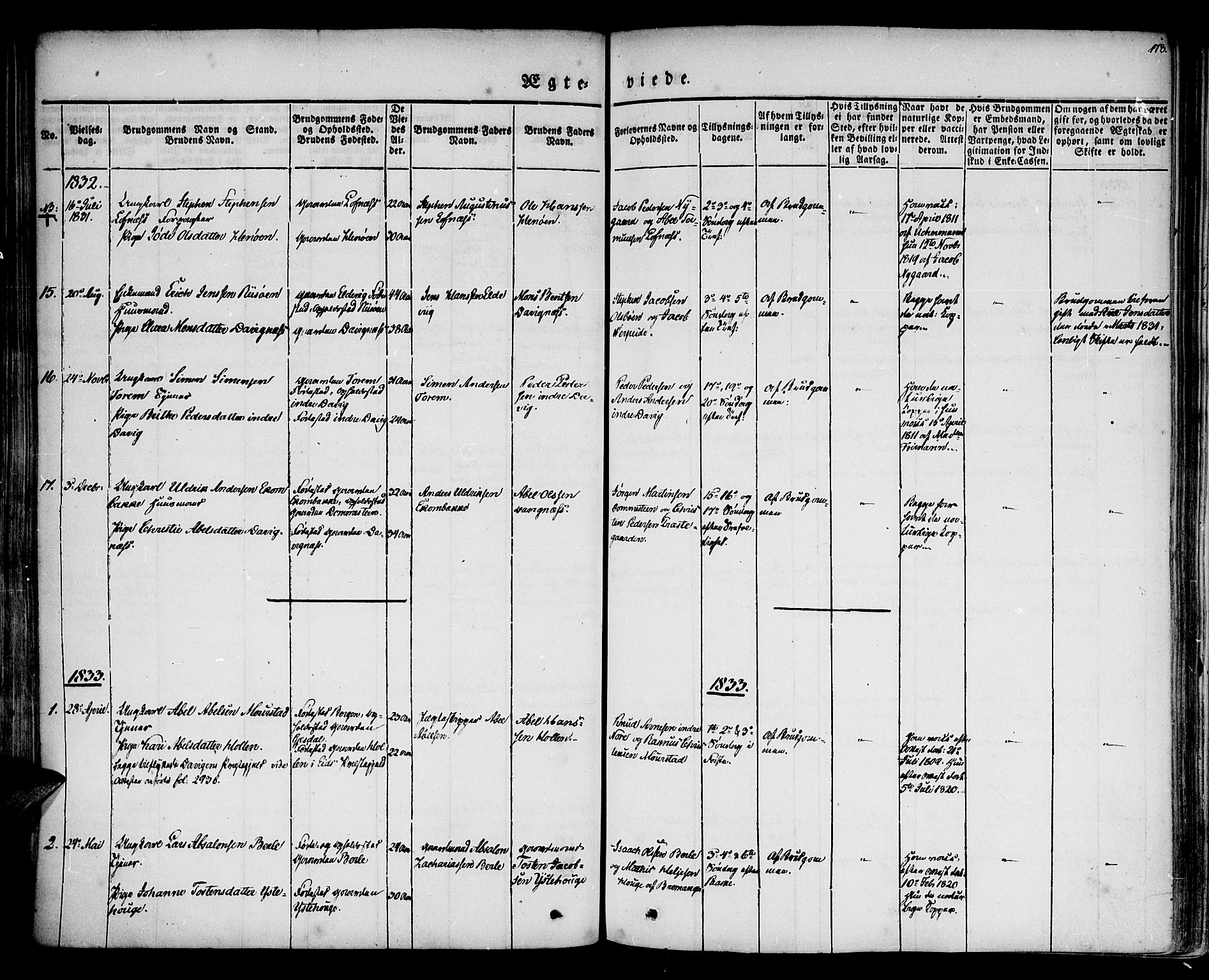 Davik sokneprestembete, AV/SAB-A-79701/H/Haa/Haaa/L0004: Ministerialbok nr. A 4, 1830-1849, s. 178