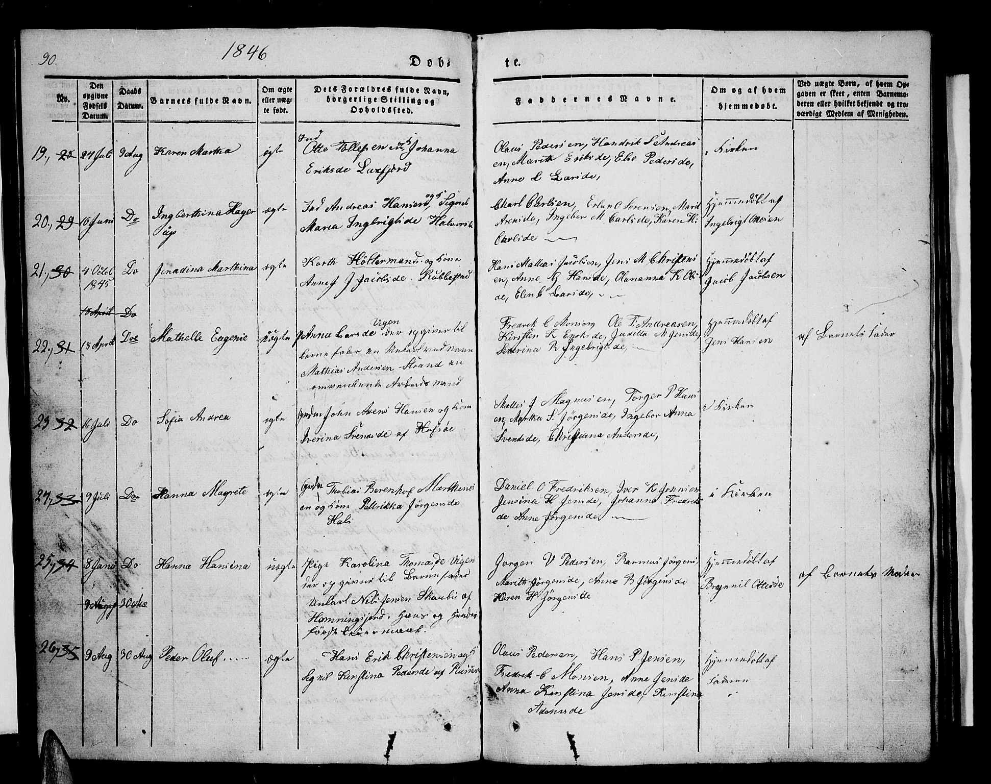Tranøy sokneprestkontor, AV/SATØ-S-1313/I/Ia/Iab/L0001klokker: Klokkerbok nr. 1, 1835-1853, s. 90