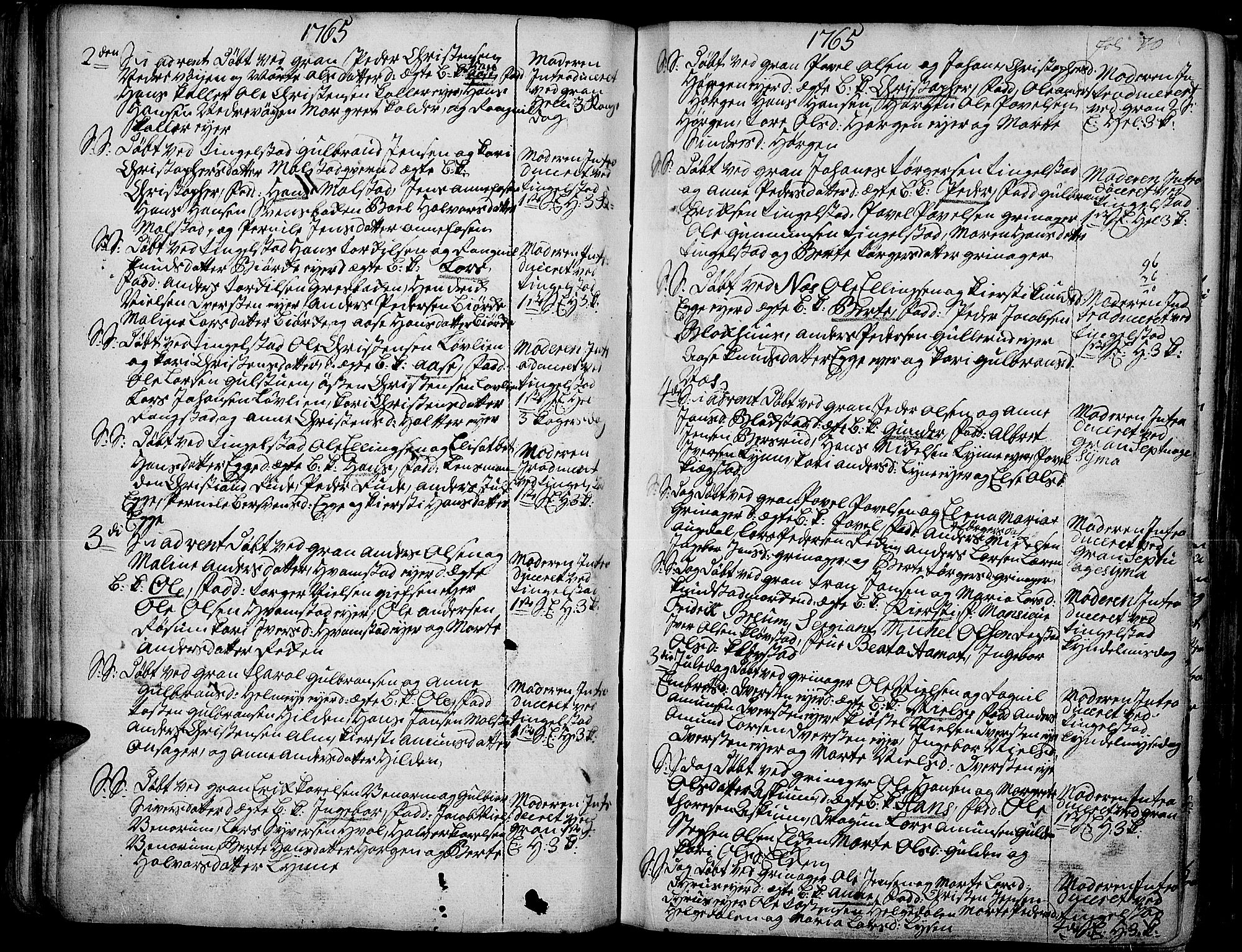 Gran prestekontor, AV/SAH-PREST-112/H/Ha/Haa/L0004: Ministerialbok nr. 4, 1759-1775, s. 70