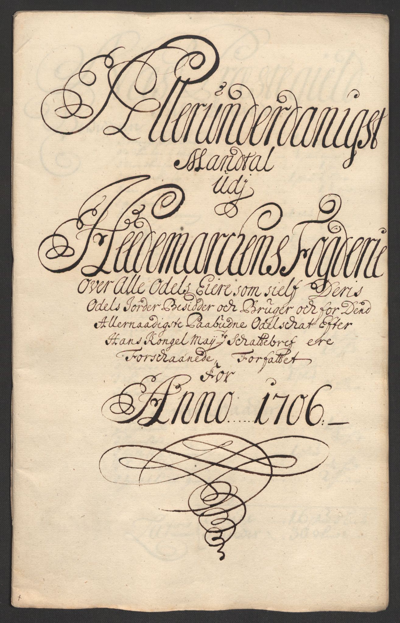 Rentekammeret inntil 1814, Reviderte regnskaper, Fogderegnskap, RA/EA-4092/R16/L1043: Fogderegnskap Hedmark, 1706-1707, s. 244