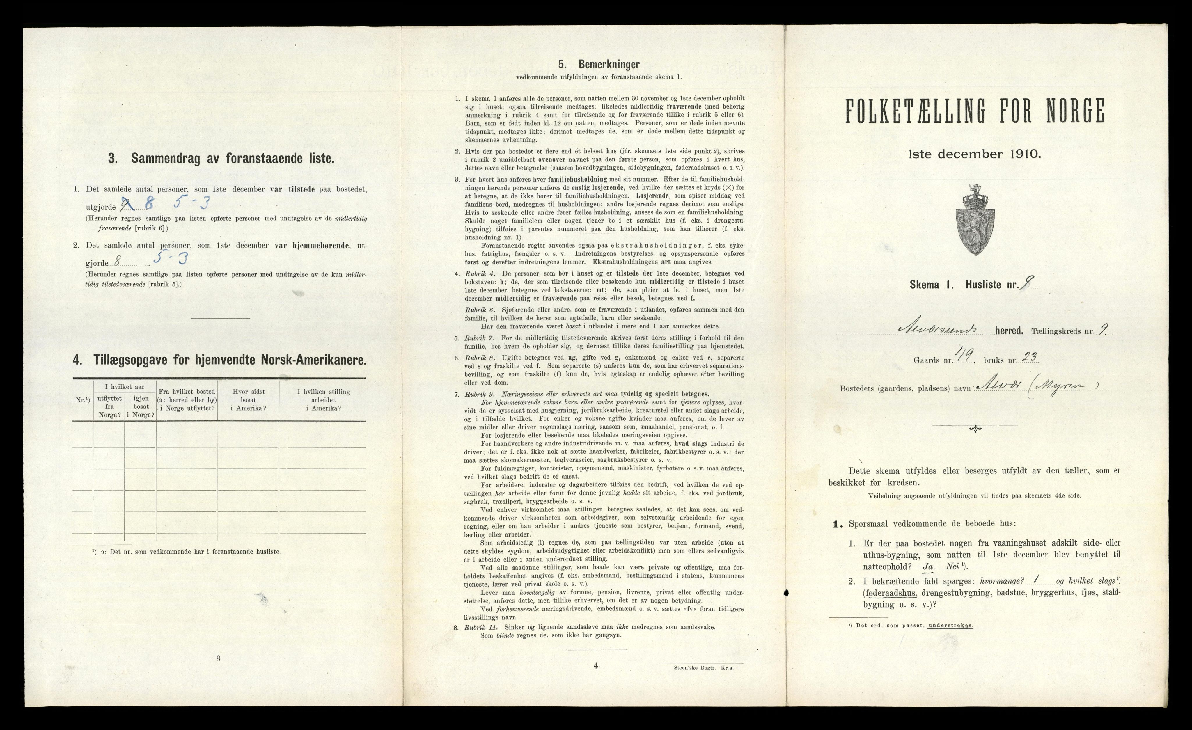 RA, Folketelling 1910 for 1257 Alversund herred, 1910, s. 666