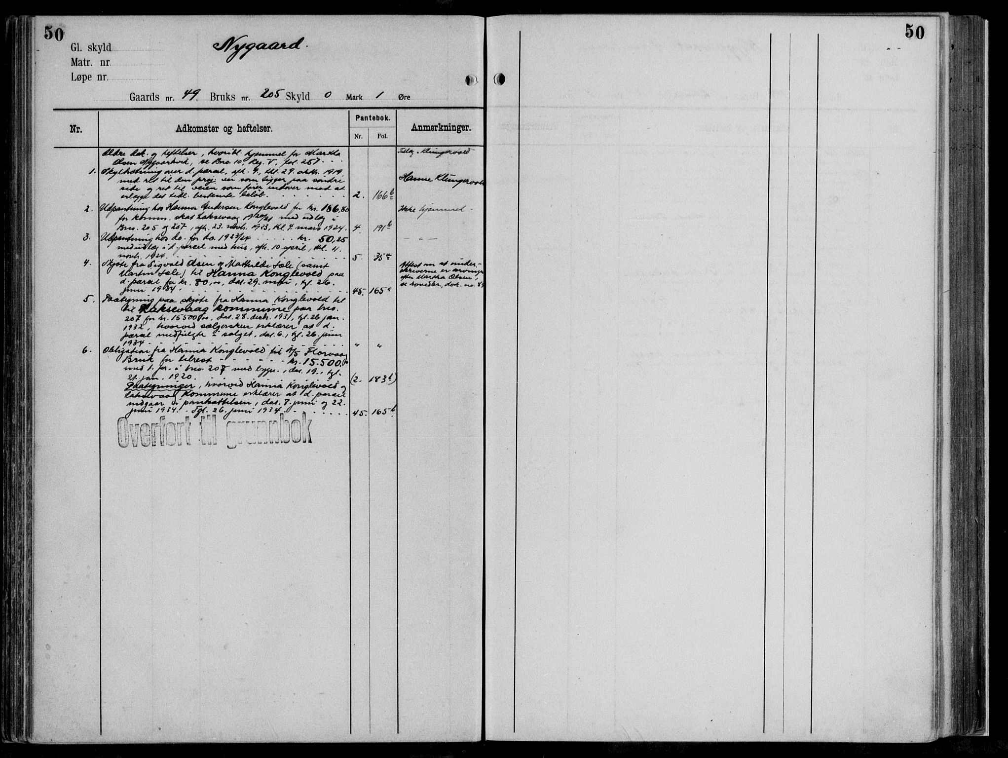 Midhordland sorenskriveri, AV/SAB-A-3001/1/G/Ga/Gab/L0111: Panteregister nr. II.A.b.111, s. 50