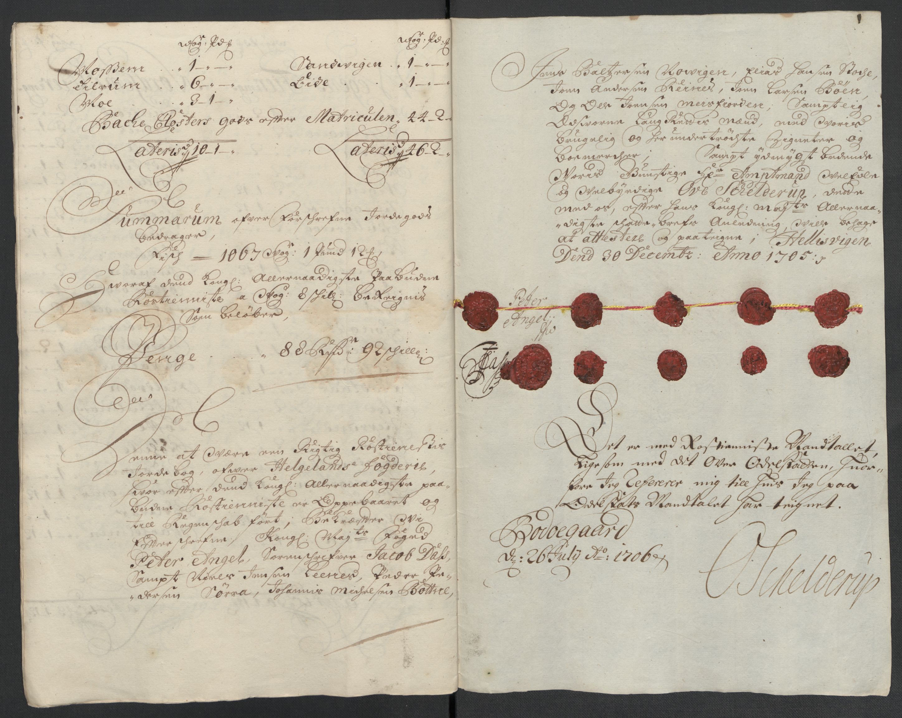 Rentekammeret inntil 1814, Reviderte regnskaper, Fogderegnskap, AV/RA-EA-4092/R65/L4508: Fogderegnskap Helgeland, 1702-1705, s. 464