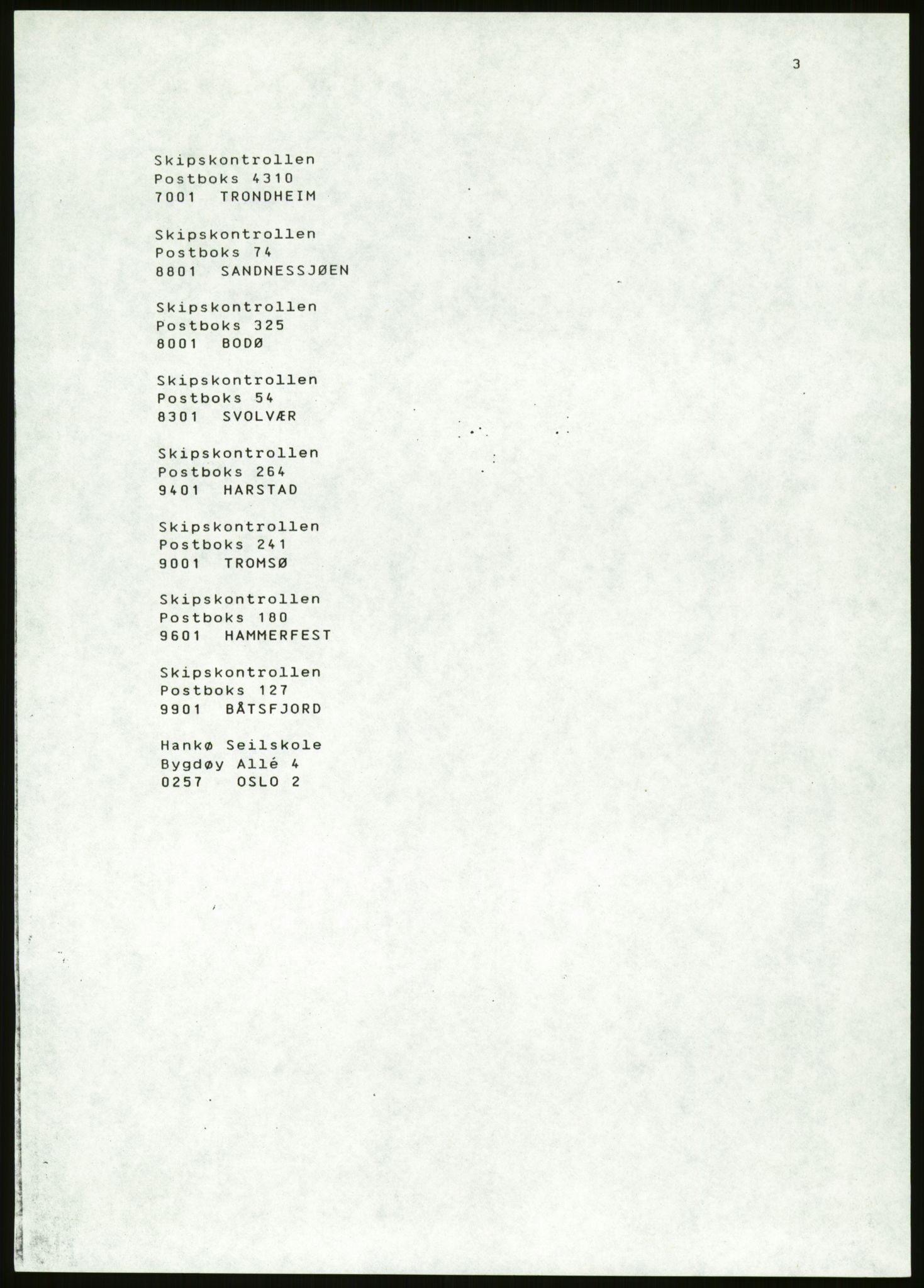 Sjøfartsdirektoratet med forløpere, generelt arkiv, AV/RA-S-1407/D/Du/Duc/L0642/0001: Skipskontrollen - Forskrifter / Forskrift om utleiebåter (2 mapper), 1978-1987, s. 483