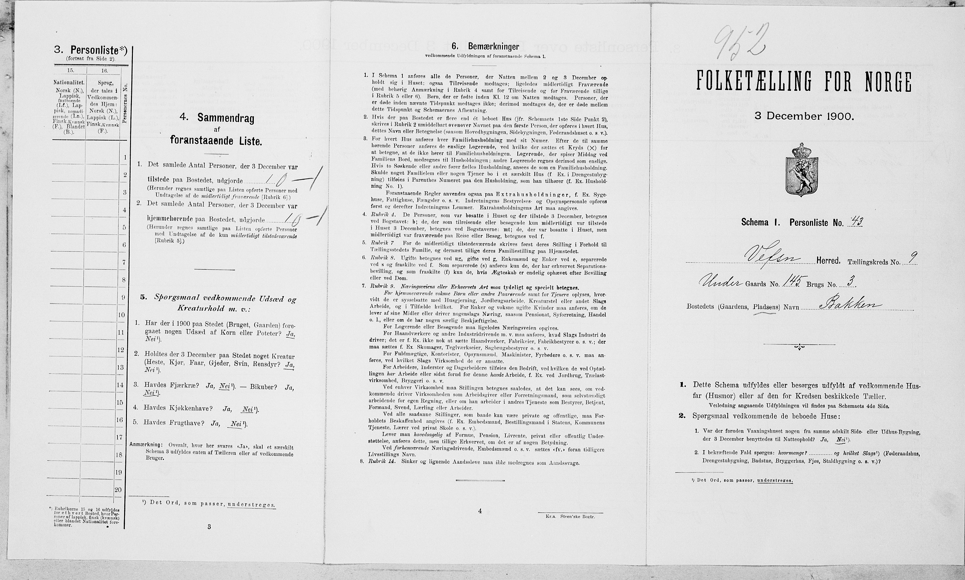 SAT, Folketelling 1900 for 1824 Vefsn herred, 1900, s. 841