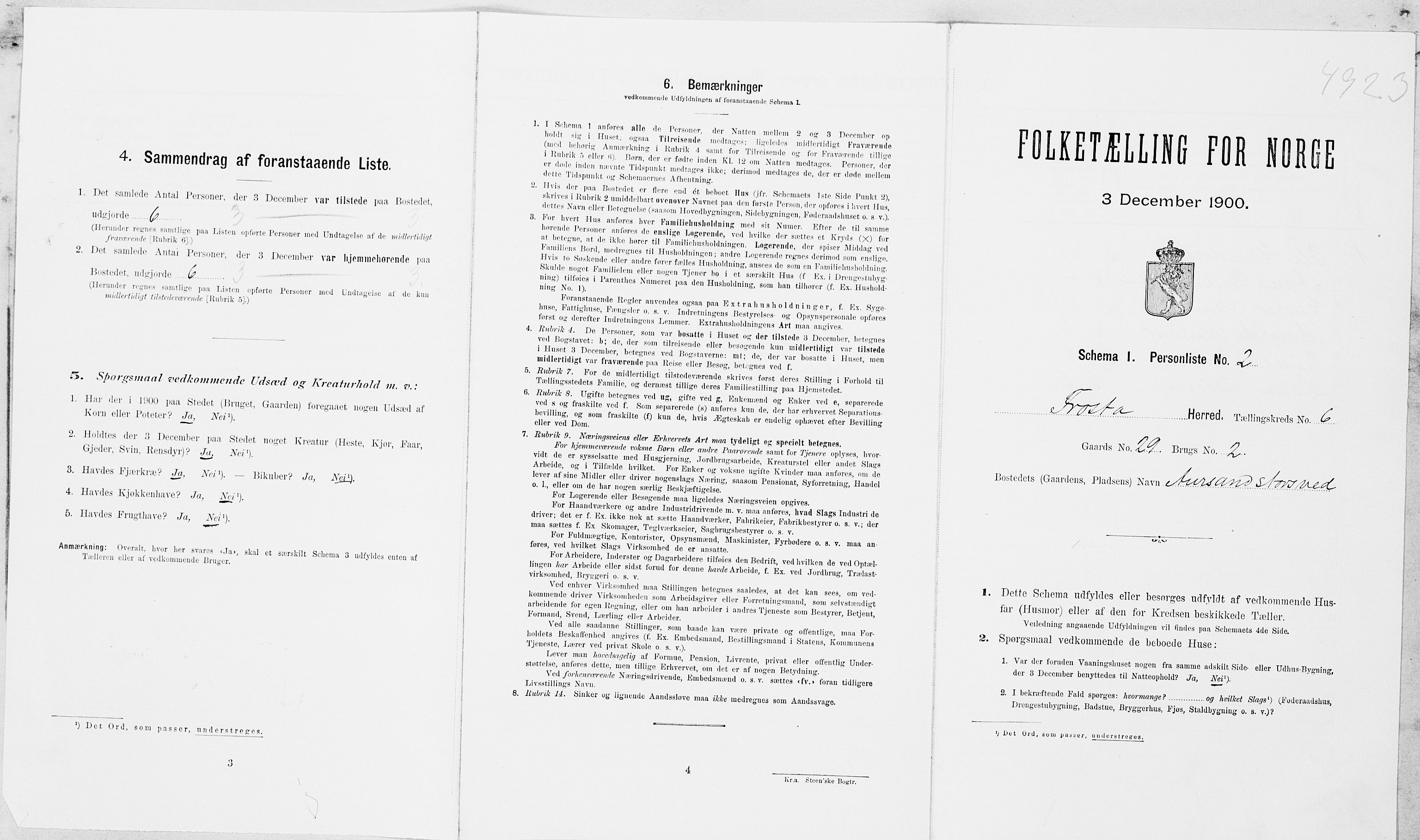 SAT, Folketelling 1900 for 1717 Frosta herred, 1900, s. 737