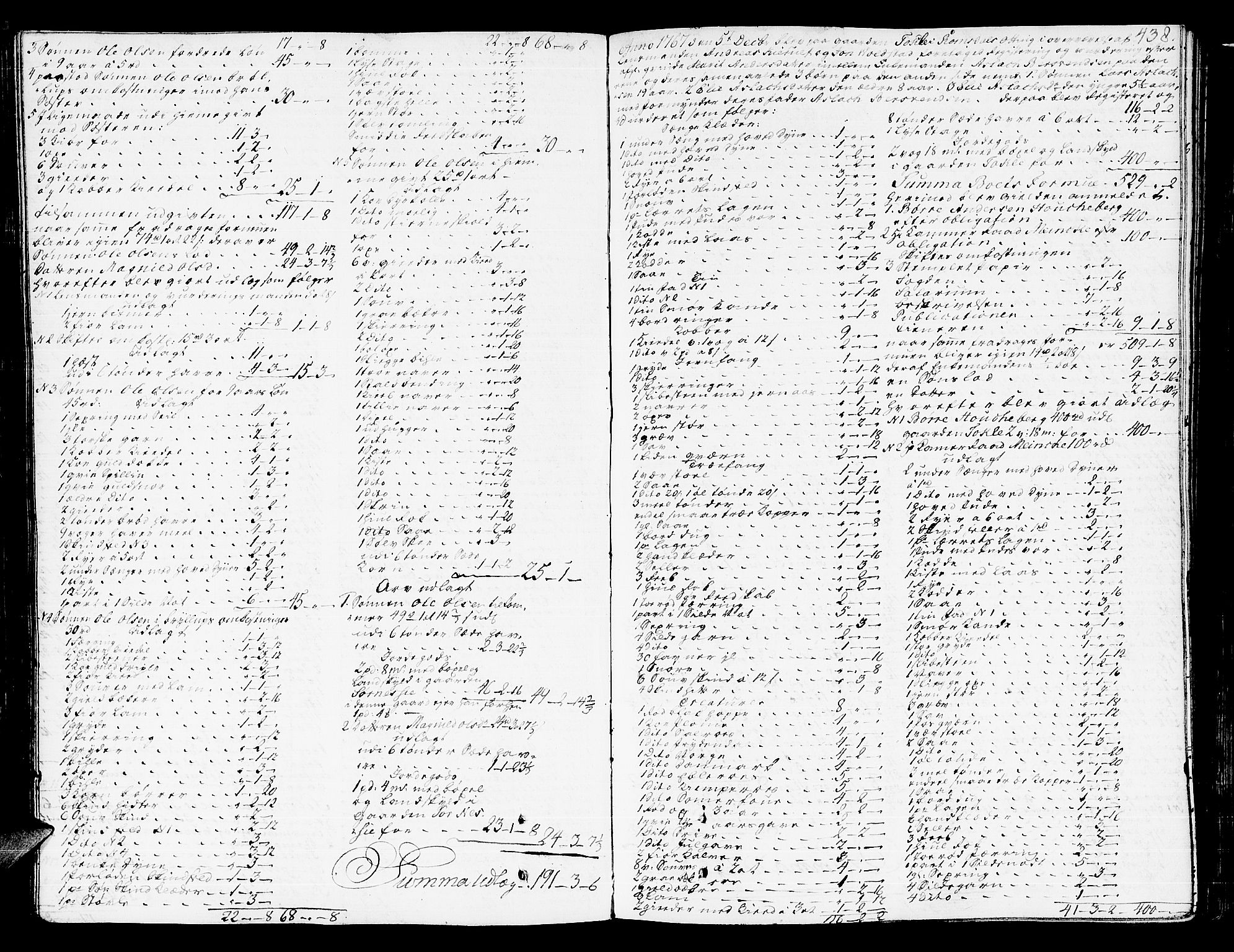Romsdal sorenskriveri, AV/SAT-A-4149/1/3/3A/L0009: Skifteprotokoll, 1761-1773, s. 437b-438a