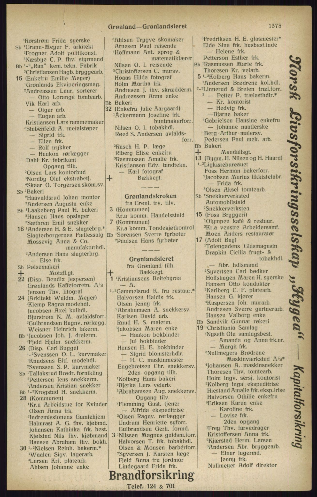 Kristiania/Oslo adressebok, PUBL/-, 1916, s. 1373