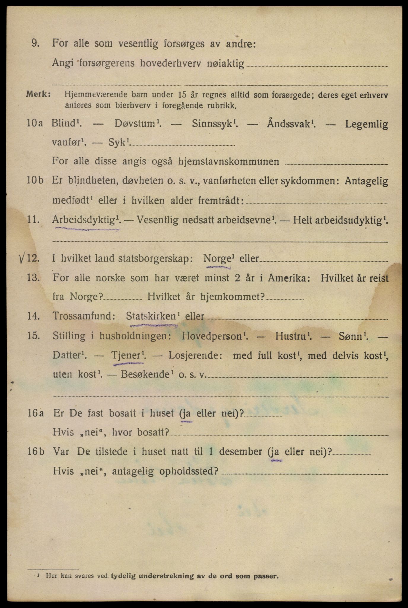 SAO, Folketelling 1920 for 0301 Kristiania kjøpstad, 1920, s. 215090