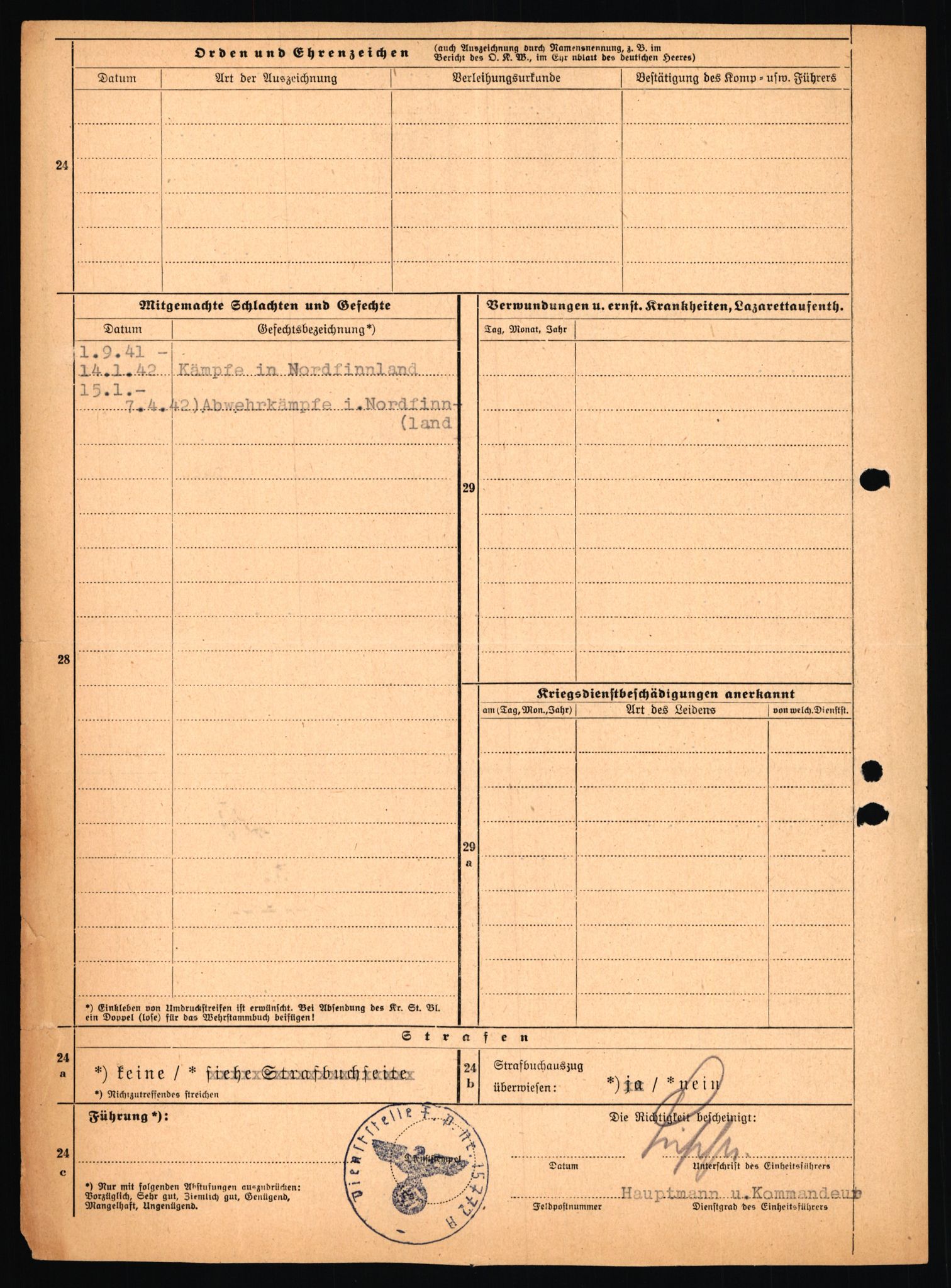 Forsvarets Overkommando. 2 kontor. Arkiv 11.4. Spredte tyske arkivsaker, AV/RA-RAFA-7031/D/Dar/Dara/L0018: Personalbøker, 1940-1945, s. 1056