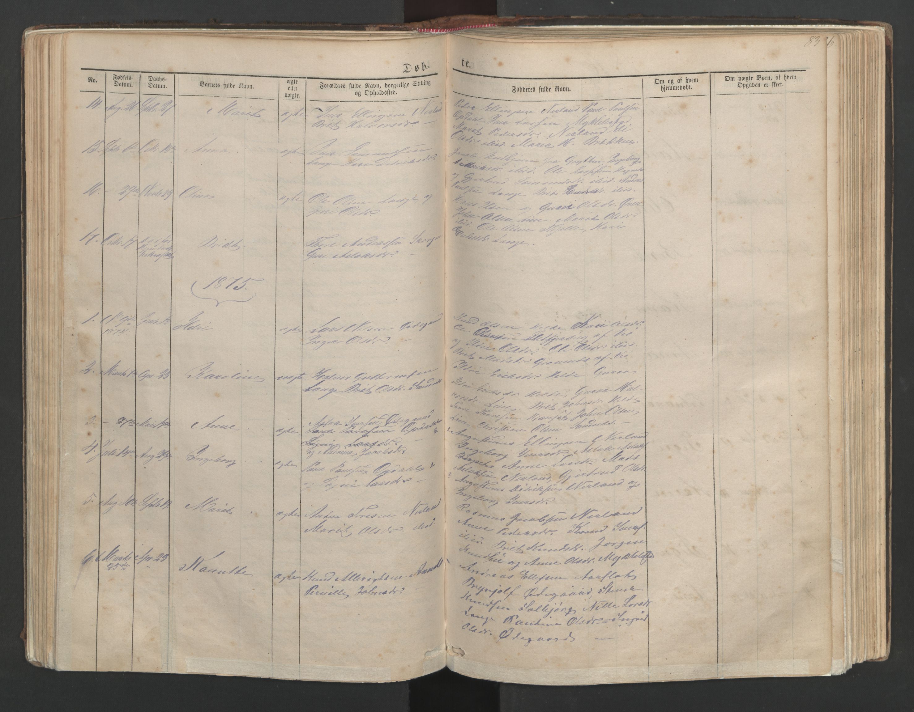 Ministerialprotokoller, klokkerbøker og fødselsregistre - Møre og Romsdal, AV/SAT-A-1454/554/L0645: Klokkerbok nr. 554C02, 1867-1946, s. 83