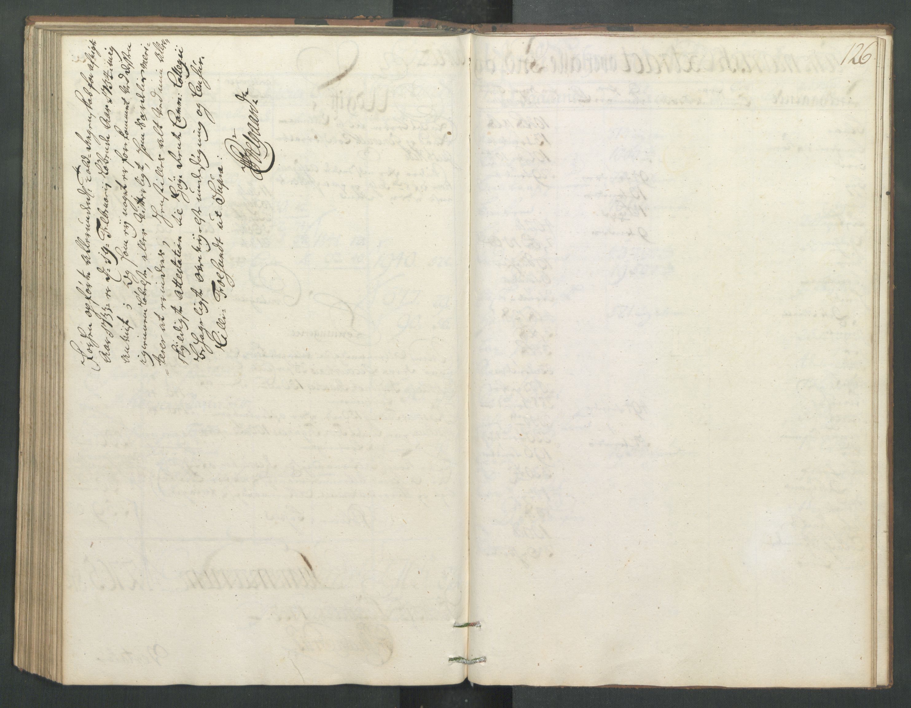 Generaltollkammeret, tollregnskaper, RA/EA-5490/R32/L0005/0001: Tollregnskaper Kristiansund / Hovedtollbok, 1733, s. 125b-126a