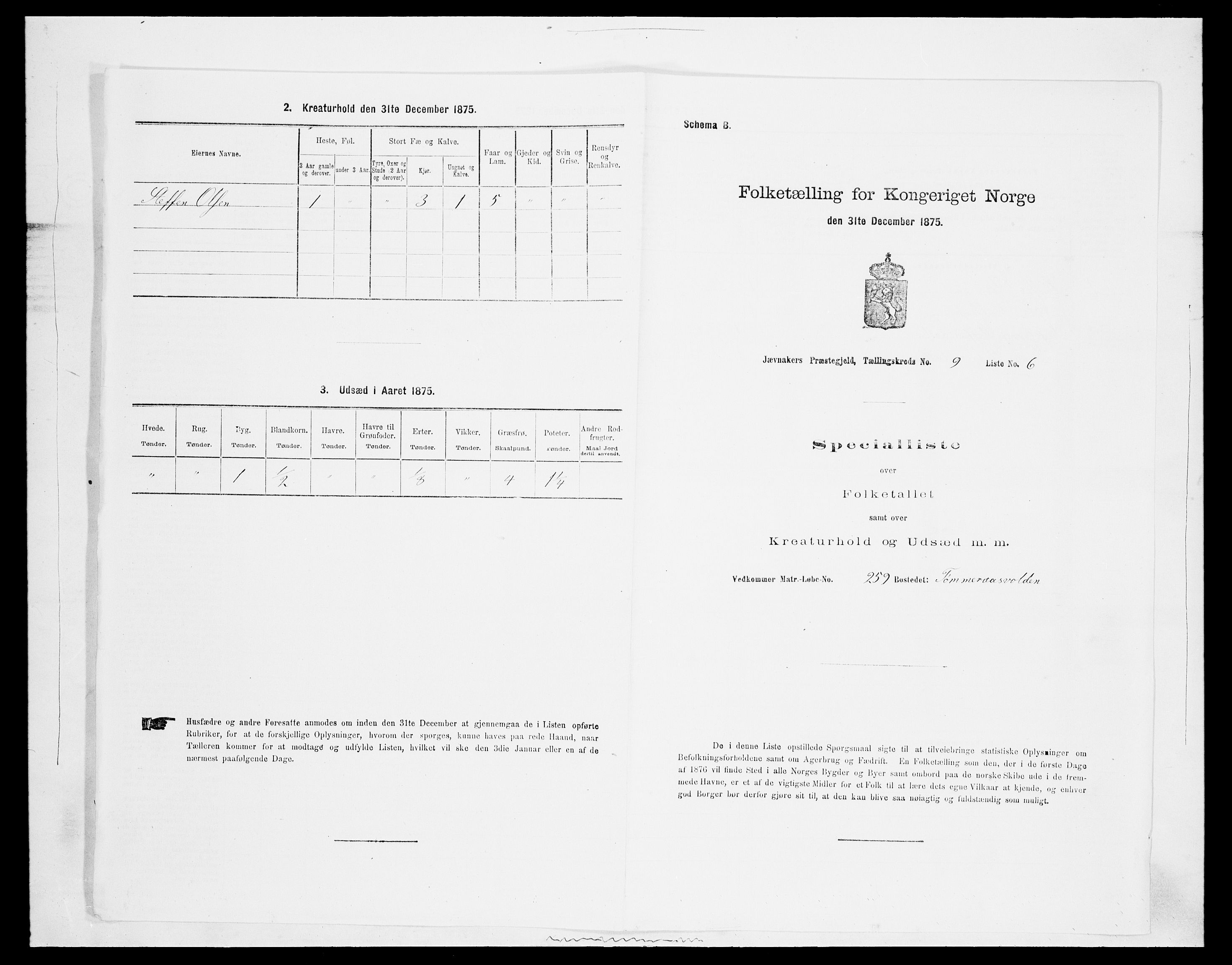 SAH, Folketelling 1875 for 0532P Jevnaker prestegjeld, 1875, s. 1514