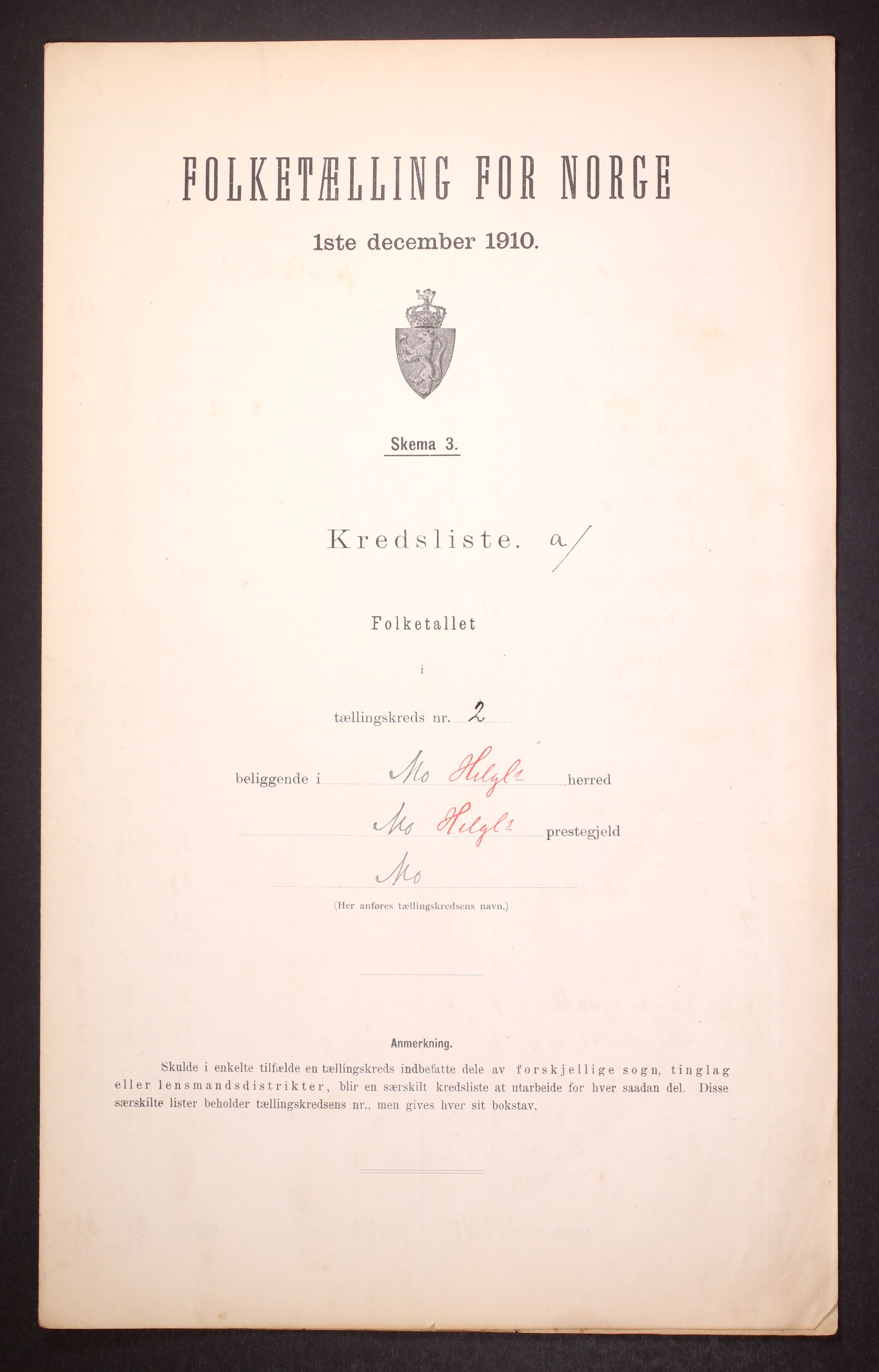 RA, Folketelling 1910 for 1833 Mo herred, 1910, s. 7