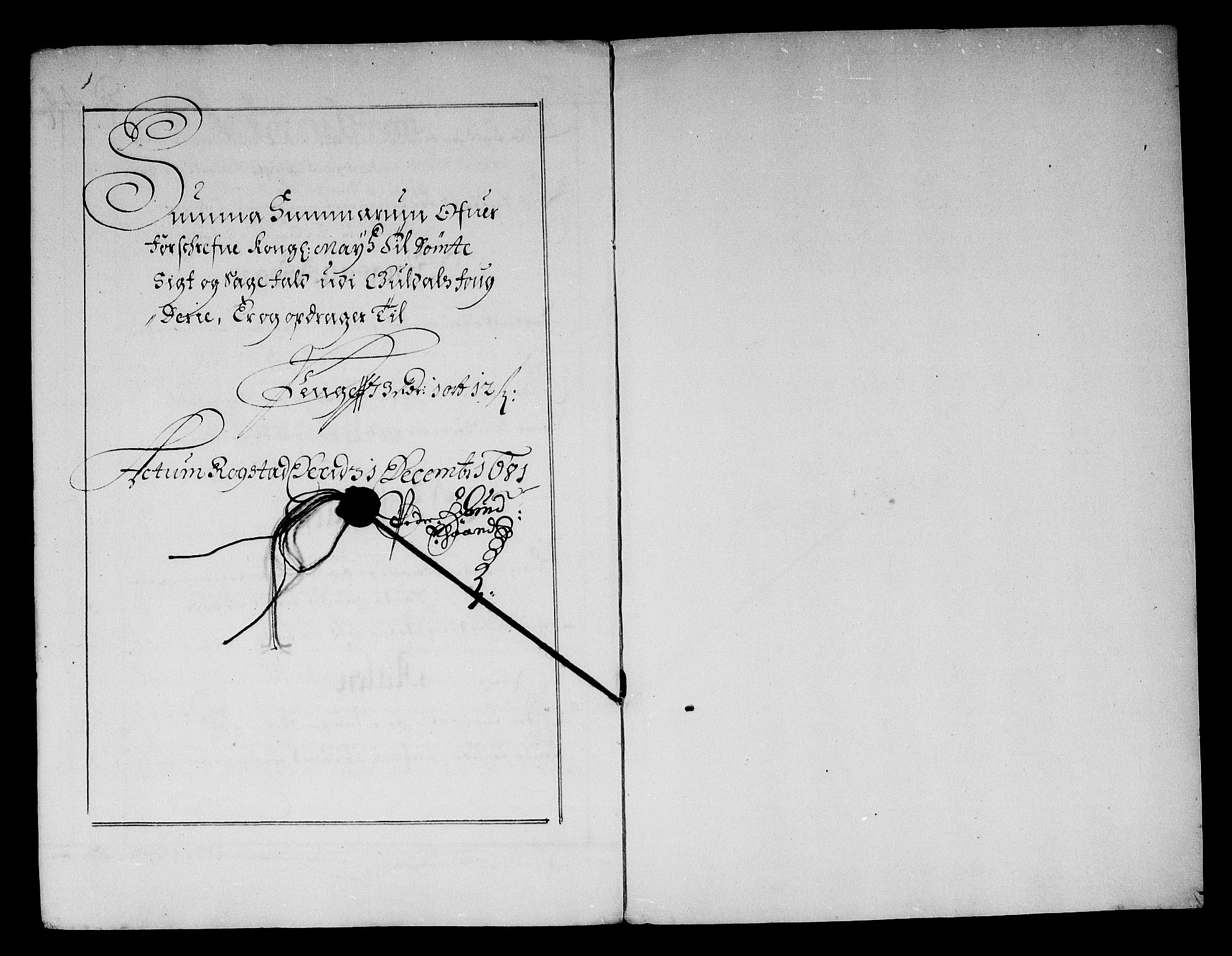 Rentekammeret inntil 1814, Reviderte regnskaper, Stiftamtstueregnskaper, Trondheim stiftamt og Nordland amt, AV/RA-EA-6044/R/Rf/L0063: Trondheim stiftamt, 1681