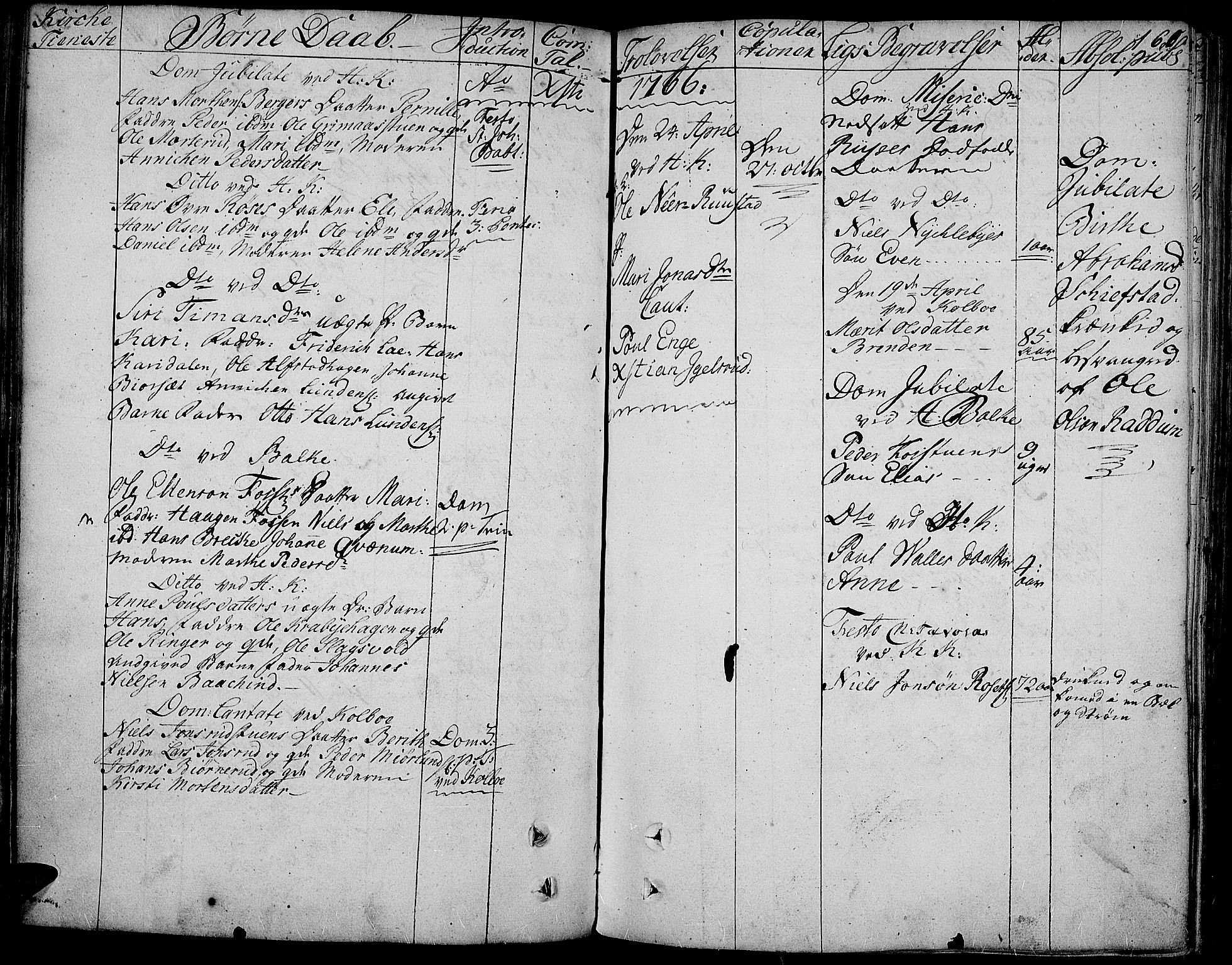 Toten prestekontor, AV/SAH-PREST-102/H/Ha/Haa/L0005: Ministerialbok nr. 5, 1761-1772, s. 160