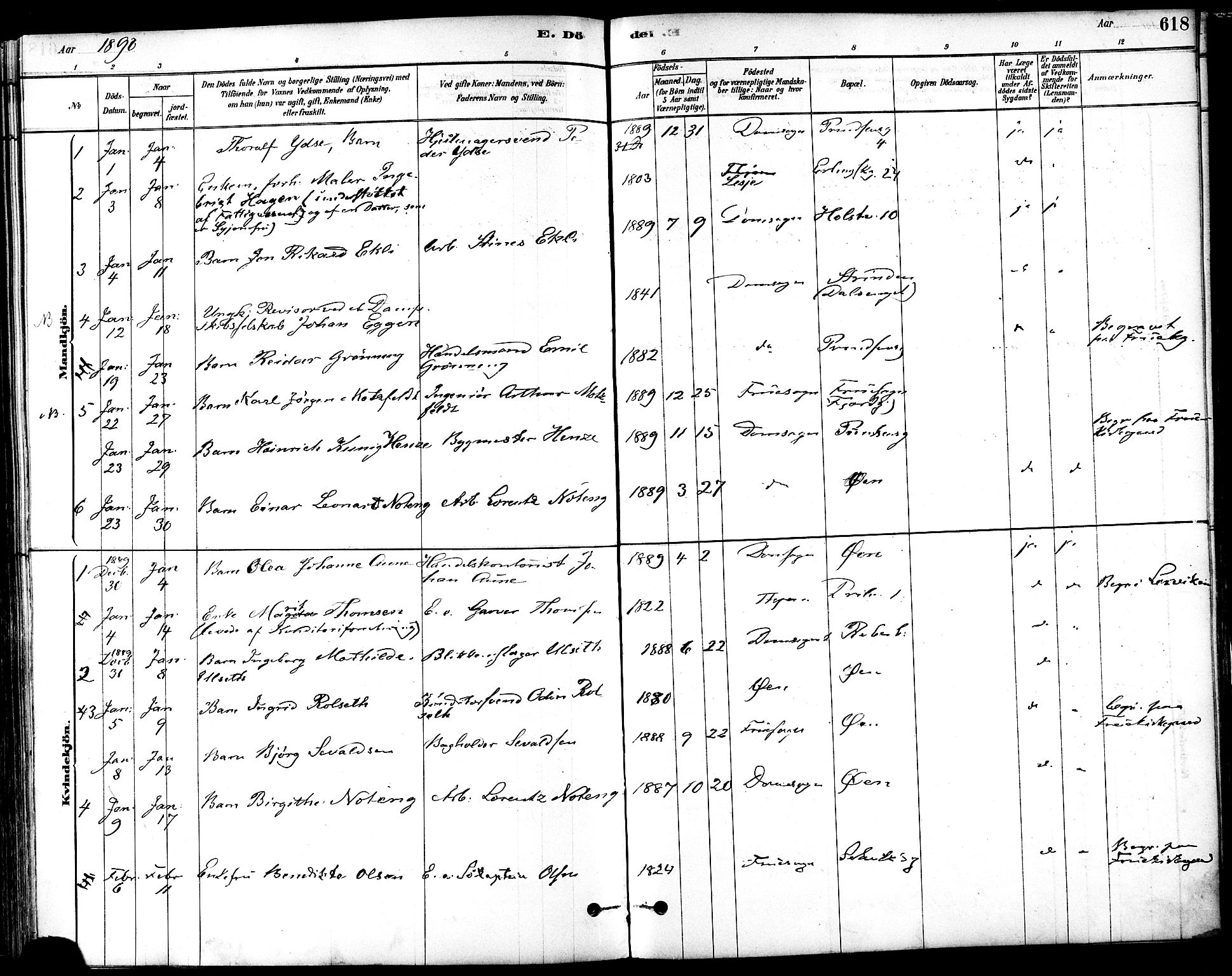 Ministerialprotokoller, klokkerbøker og fødselsregistre - Sør-Trøndelag, AV/SAT-A-1456/601/L0058: Ministerialbok nr. 601A26, 1877-1891, s. 618