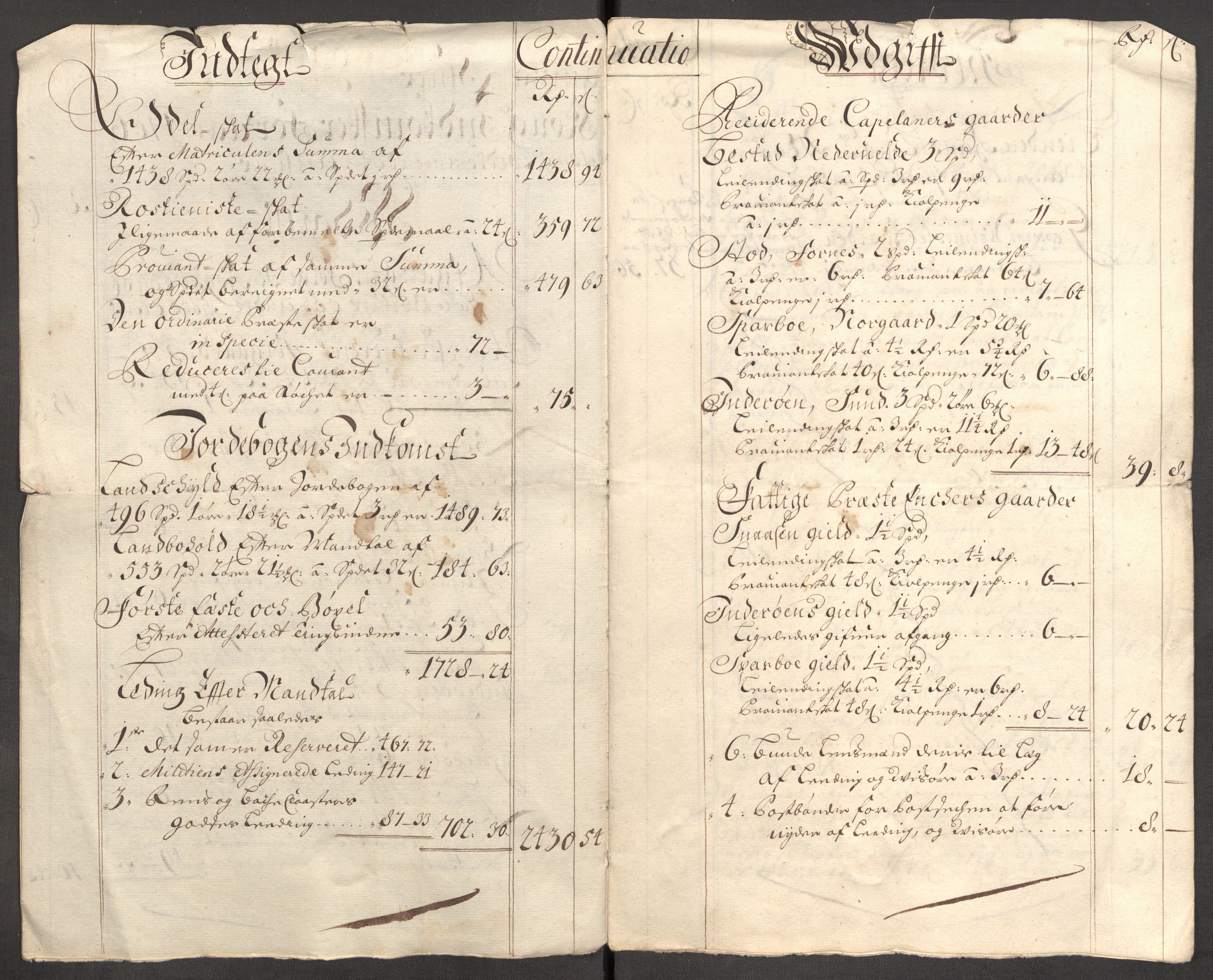 Rentekammeret inntil 1814, Reviderte regnskaper, Fogderegnskap, RA/EA-4092/R63/L4315: Fogderegnskap Inderøy, 1706-1707, s. 18