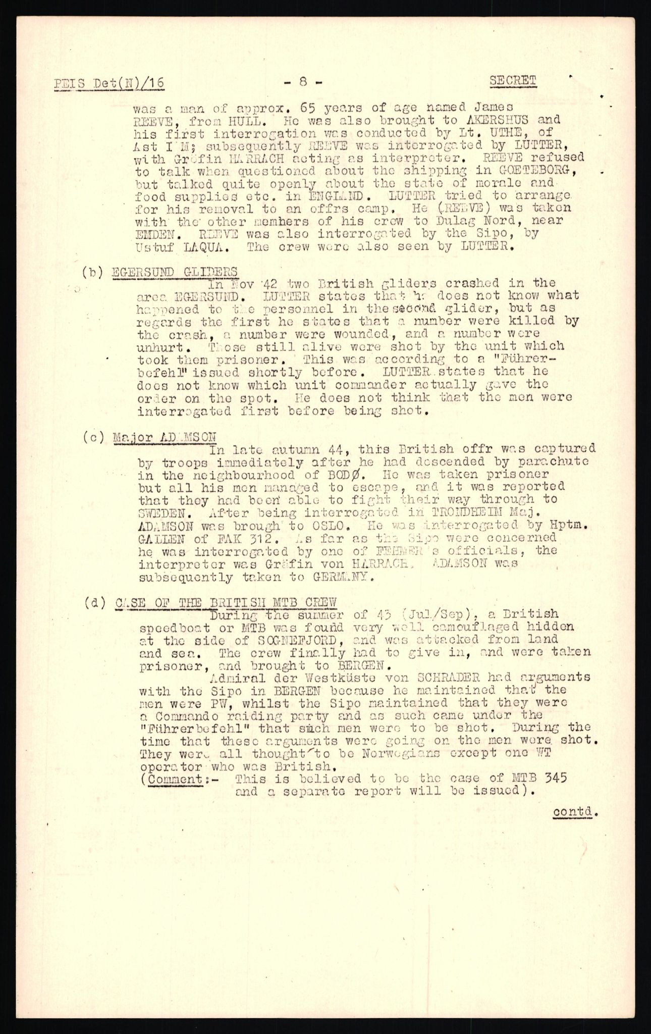 Forsvaret, Forsvarets overkommando II, AV/RA-RAFA-3915/D/Db/L0020: CI Questionaires. Tyske okkupasjonsstyrker i Norge. Tyskere., 1945-1946, s. 454