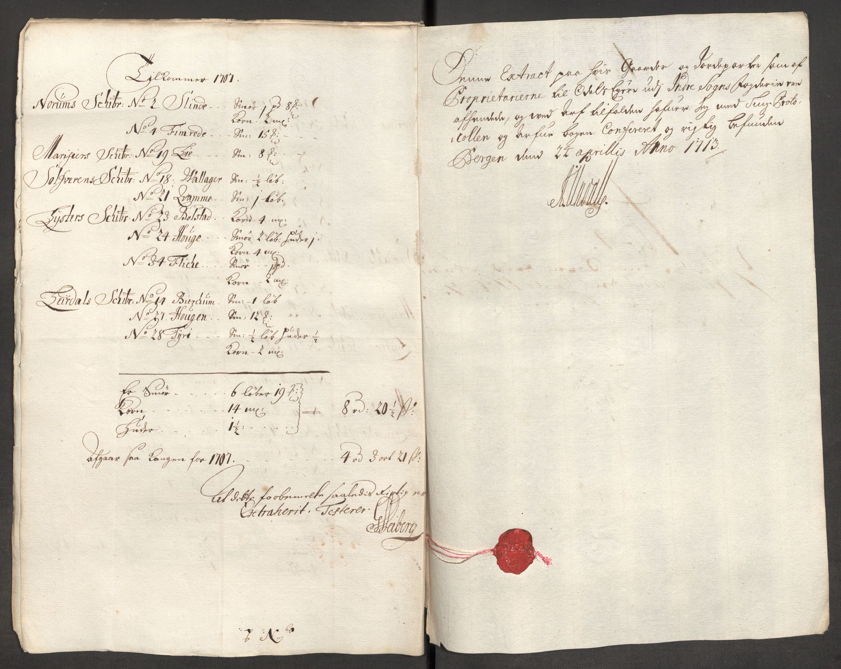 Rentekammeret inntil 1814, Reviderte regnskaper, Fogderegnskap, AV/RA-EA-4092/R52/L3315: Fogderegnskap Sogn, 1708, s. 335