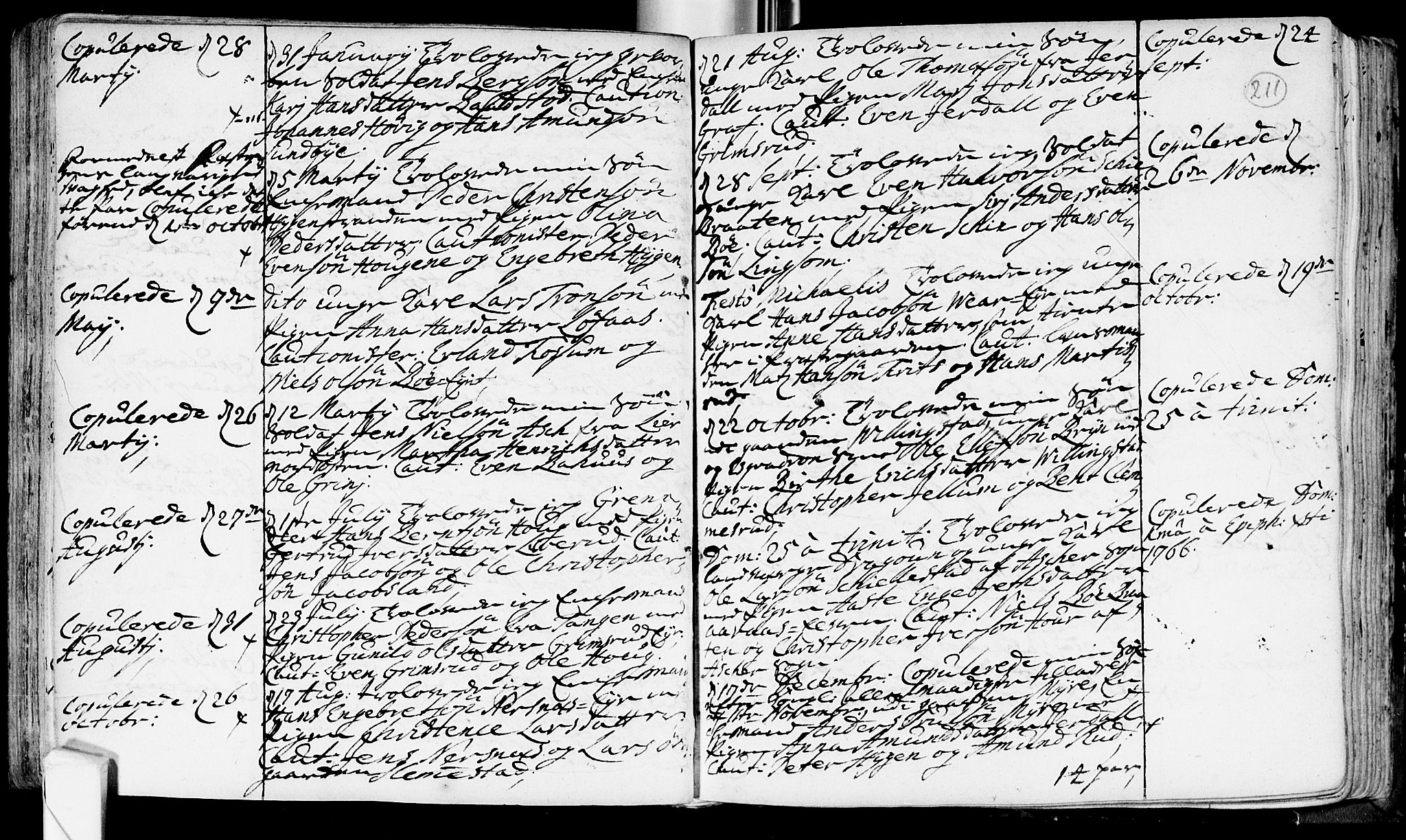 Røyken kirkebøker, SAKO/A-241/F/Fa/L0002: Ministerialbok nr. 2, 1731-1782, s. 211