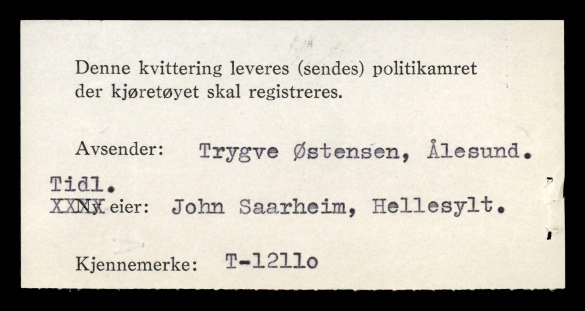 Møre og Romsdal vegkontor - Ålesund trafikkstasjon, AV/SAT-A-4099/F/Fe/L0033: Registreringskort for kjøretøy T 12151 - T 12474, 1927-1998, s. 2722
