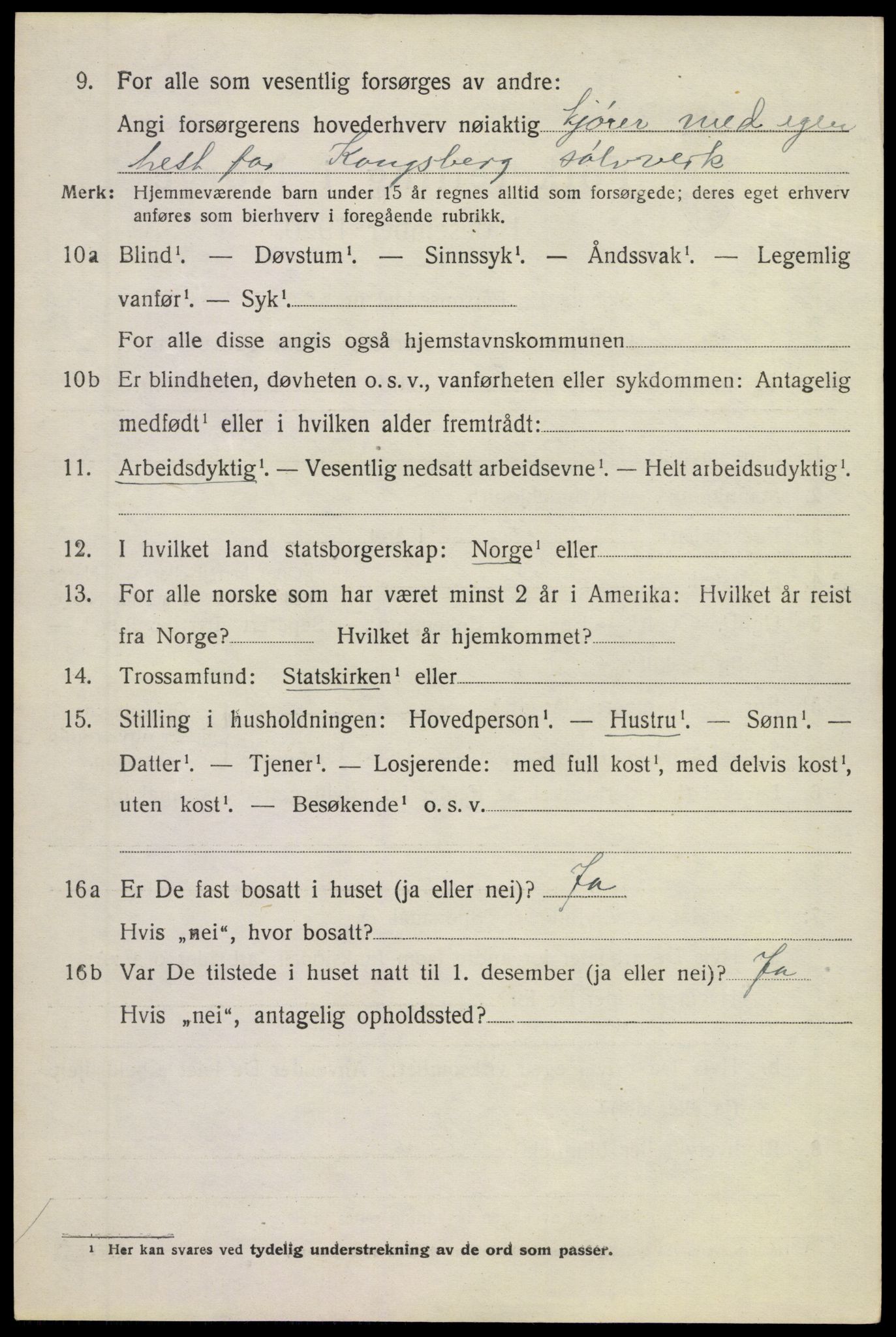 SAKO, Folketelling 1920 for 0630 Øvre Sandsvær herred, 1920, s. 3731