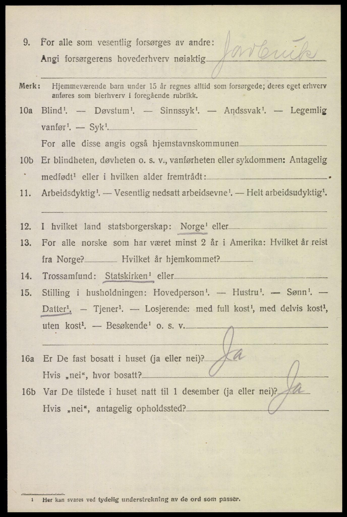 SAH, Folketelling 1920 for 0511 Dovre herred, 1920, s. 2789