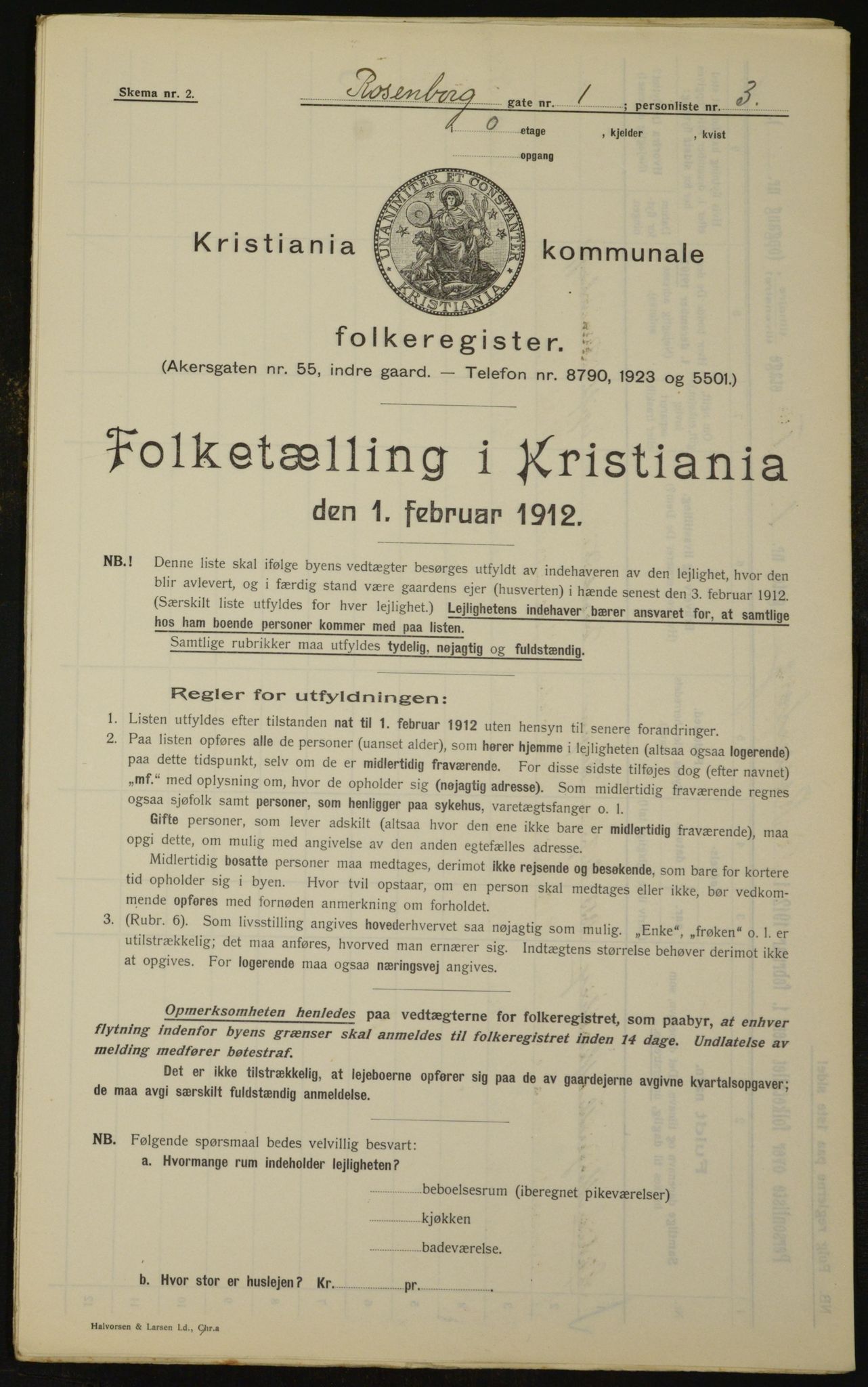 OBA, Kommunal folketelling 1.2.1912 for Kristiania, 1912, s. 83590