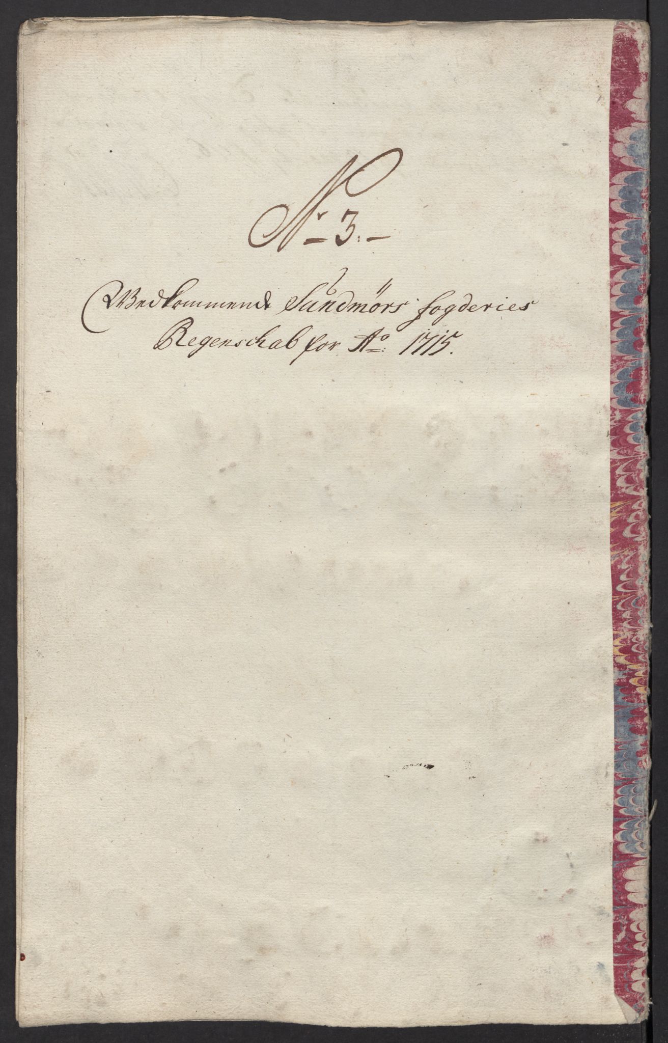 Rentekammeret inntil 1814, Reviderte regnskaper, Fogderegnskap, AV/RA-EA-4092/R54/L3567: Fogderegnskap Sunnmøre, 1715, s. 110