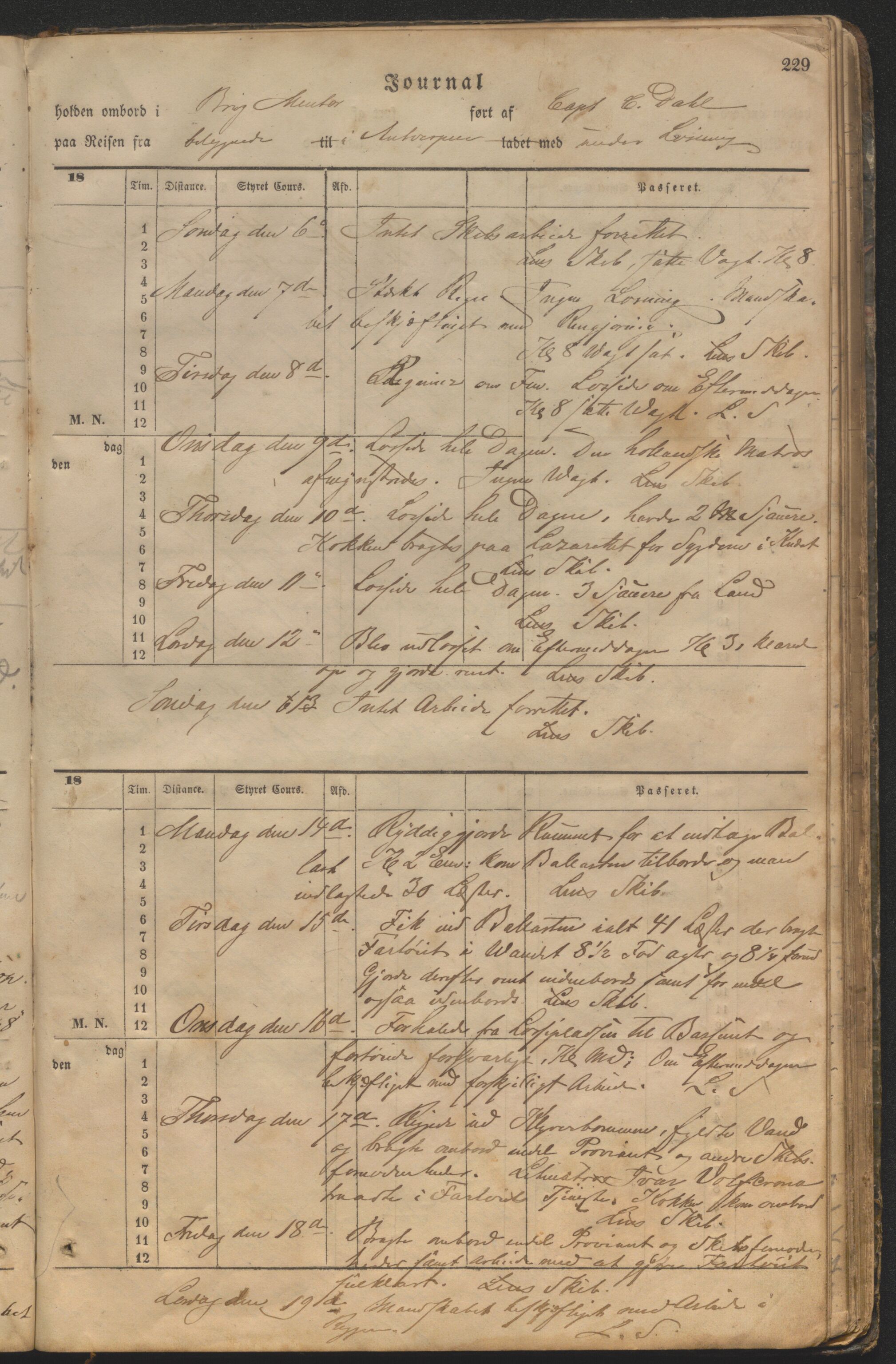 Enkeltstående fartøy, HABI/020/H/Ha, 1866-1869, s. 229